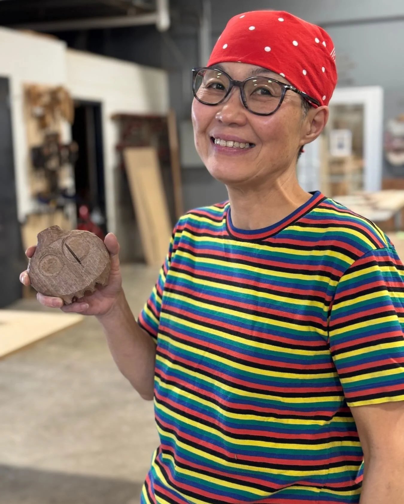 The 4th Baddie joined us in the studio and at the game table. @ykcurio , She won the first game she played last night. Yuri is carving the fourth foot for the Game Table. Tomorrow we glue up!
#bcstudentcraft #woodworking #gametables #woodturning