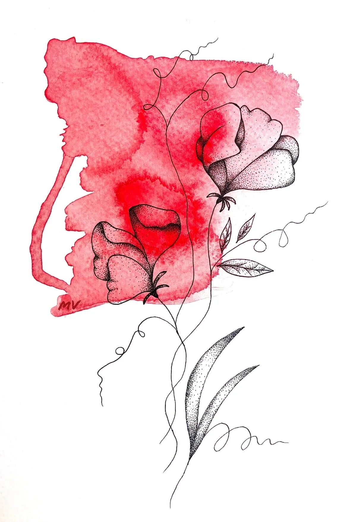 Sweet Pea Illustration