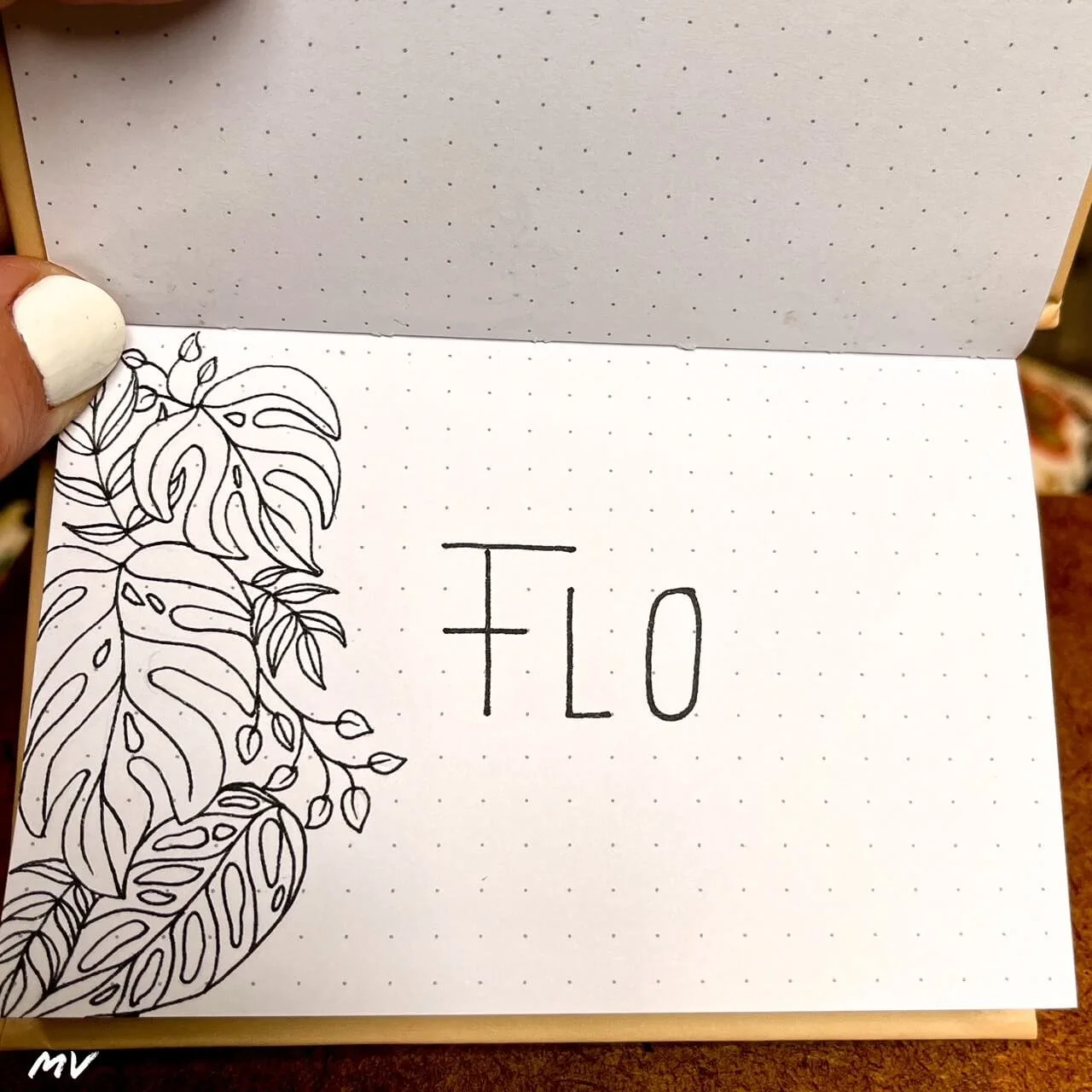 Fine Line Illustration Name Cards