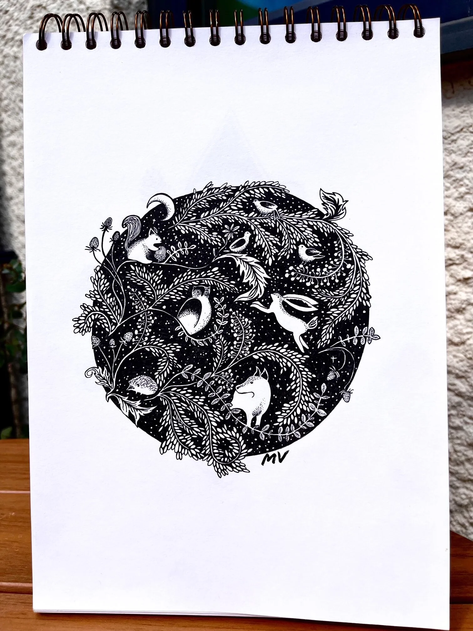winter animal illustration