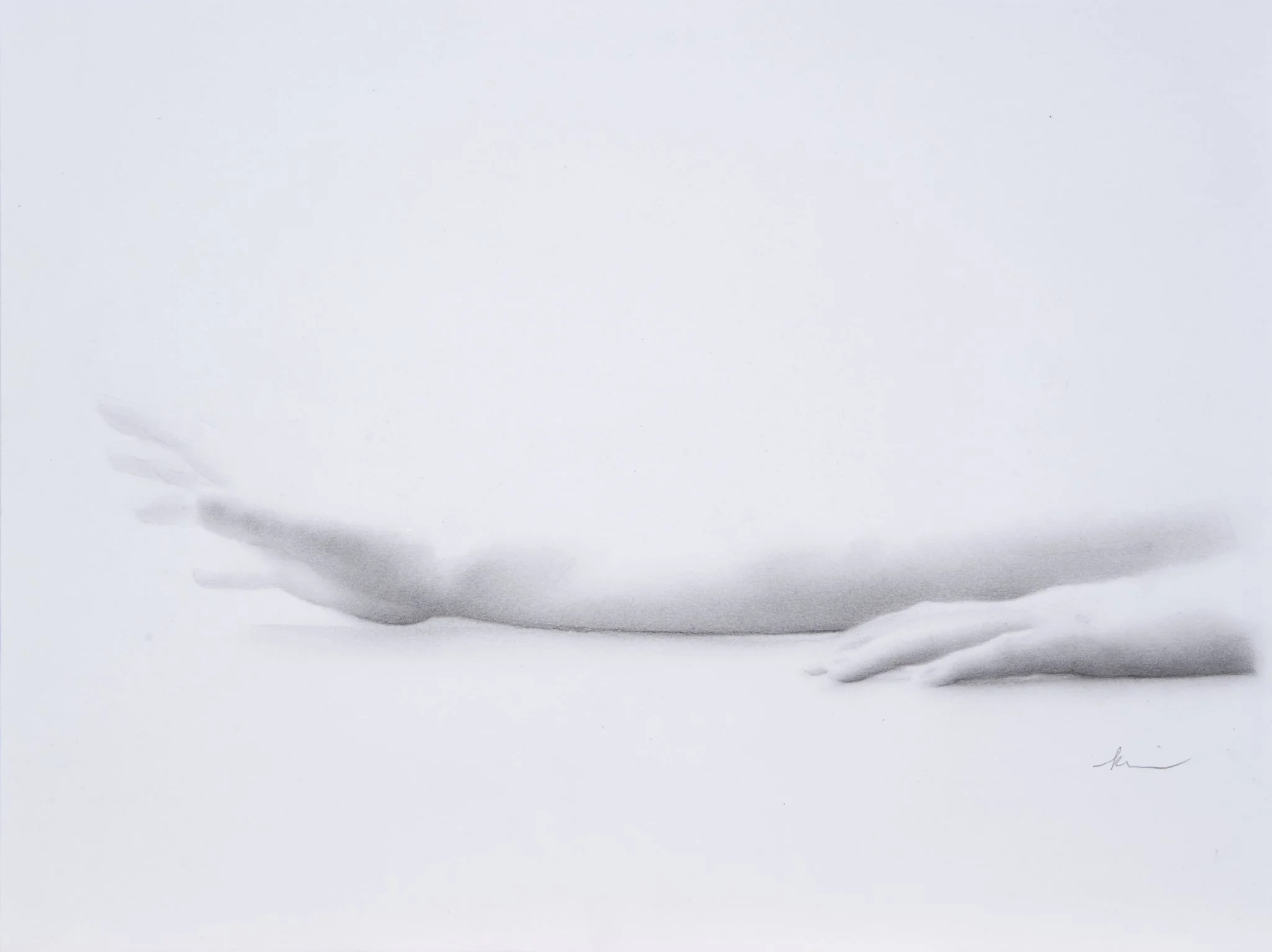 “Reach”
Graphite on paper
9” x 12”