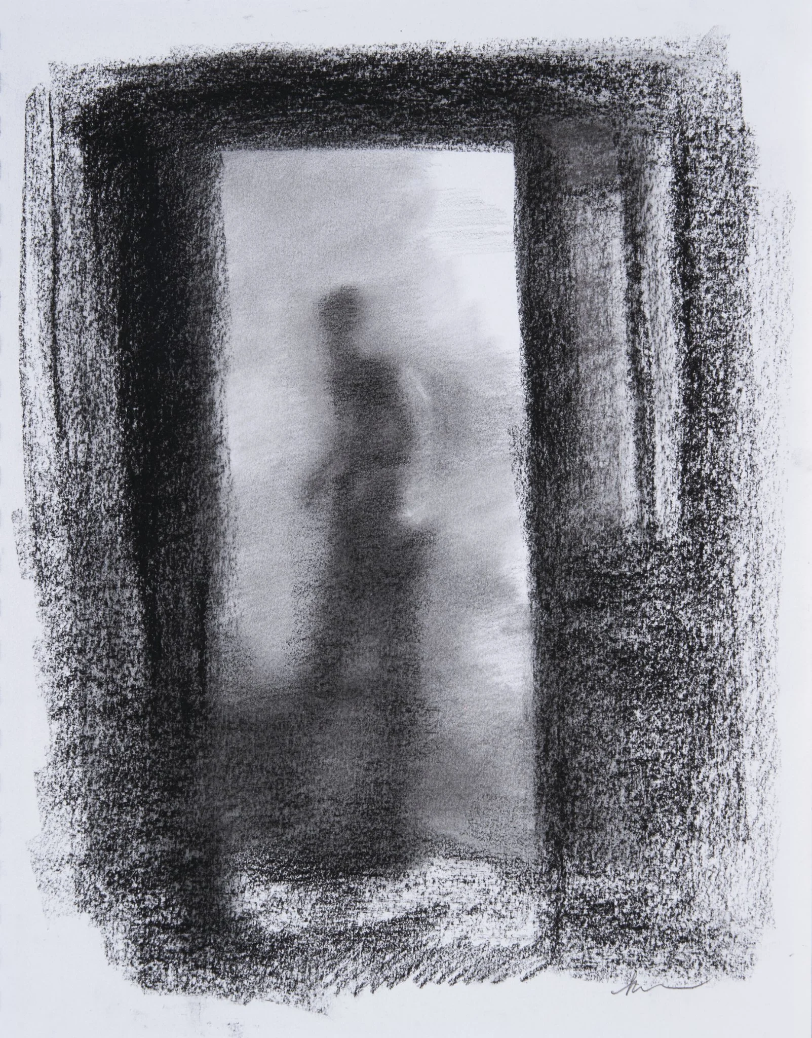 “Threat”
Charcoal on paper
9” x 12”