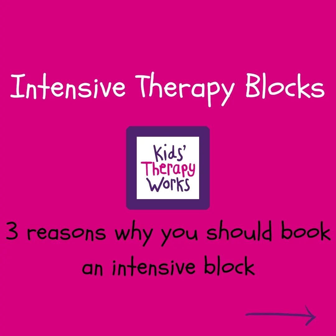 🚨 Intensive Therapy Blocks 🚨

If you think your child needs a confidence boost to help reach their goals, then an intensive block might be the right thing for them.

Get in contact 📞  or  drop us a message 📩

#intensive #intensivetherapy #intensi