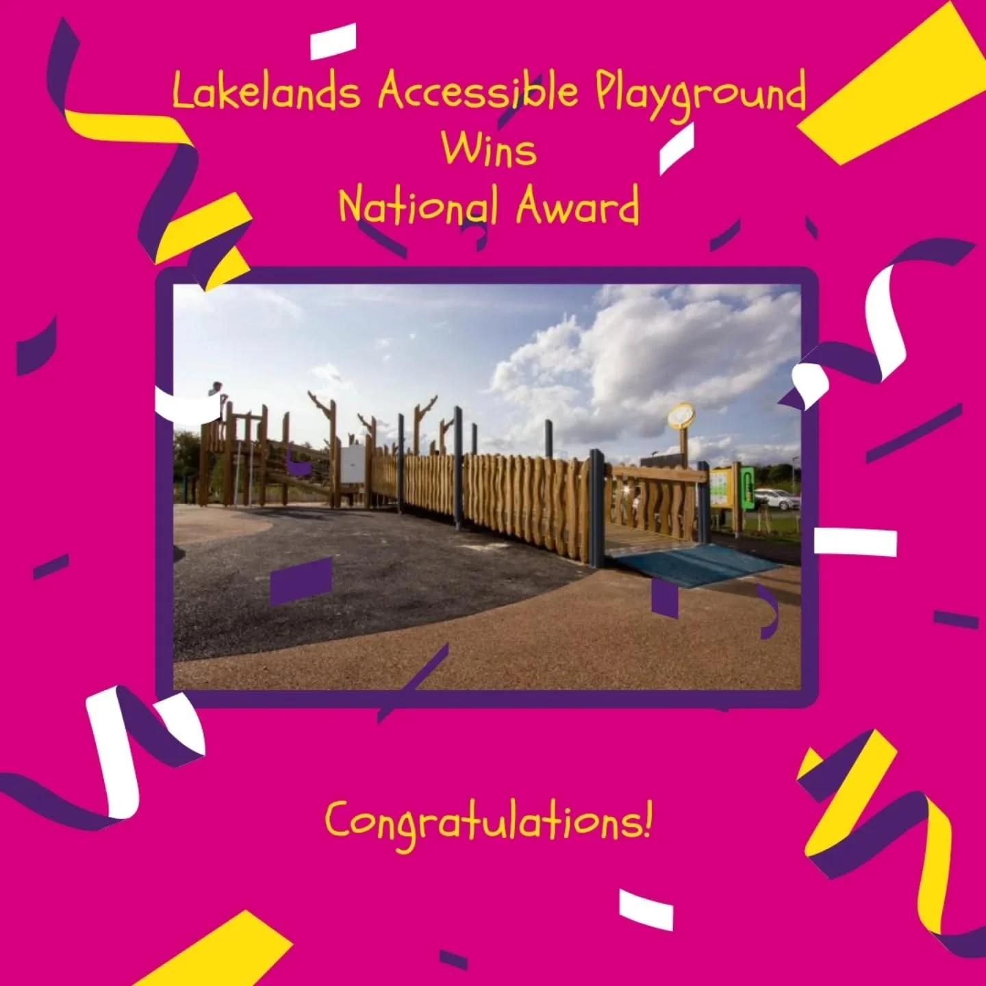Congratulations to Stanway Lakelands Community Centre on winning the SAPCA 2025 award for their brilliant accessible playground! 

We're proud to hold Speech &amp; Language and OT therapy clinics in this award-winning inclusive space, where children 
