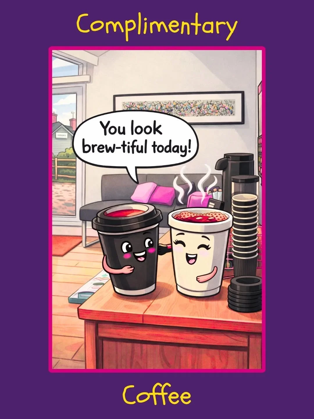 Whilst your child is having their session please help yourselves to coffee available in reception ☕

#drinks #complimentary  #coffee