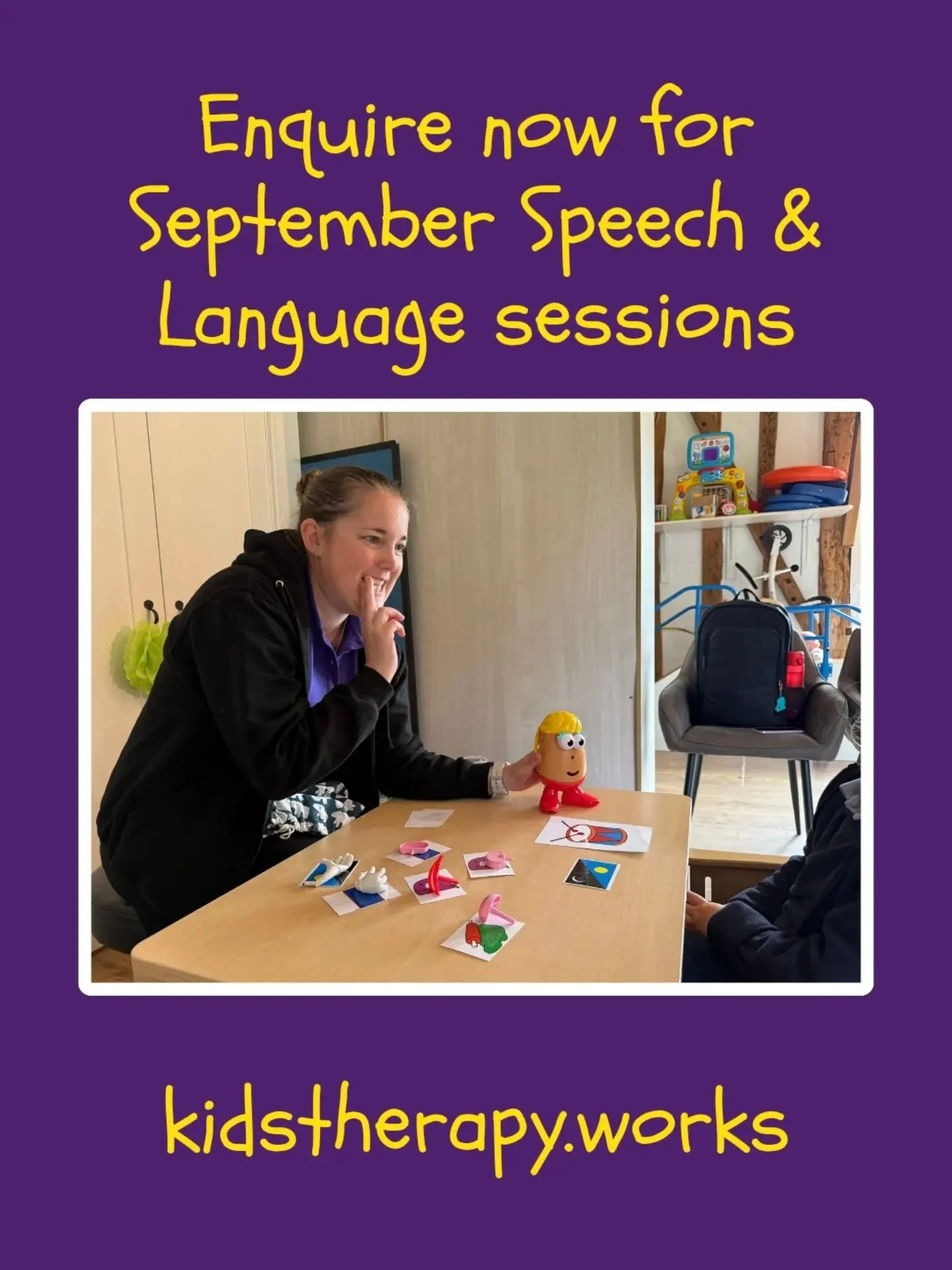 Is your child finding it hard to be understood, struggling to follow instructions, or not yet talking as much as you&rsquo;d expect?

Our speech and language therapist Karen has over 20 years&rsquo; experience helping children with speech clarity, la