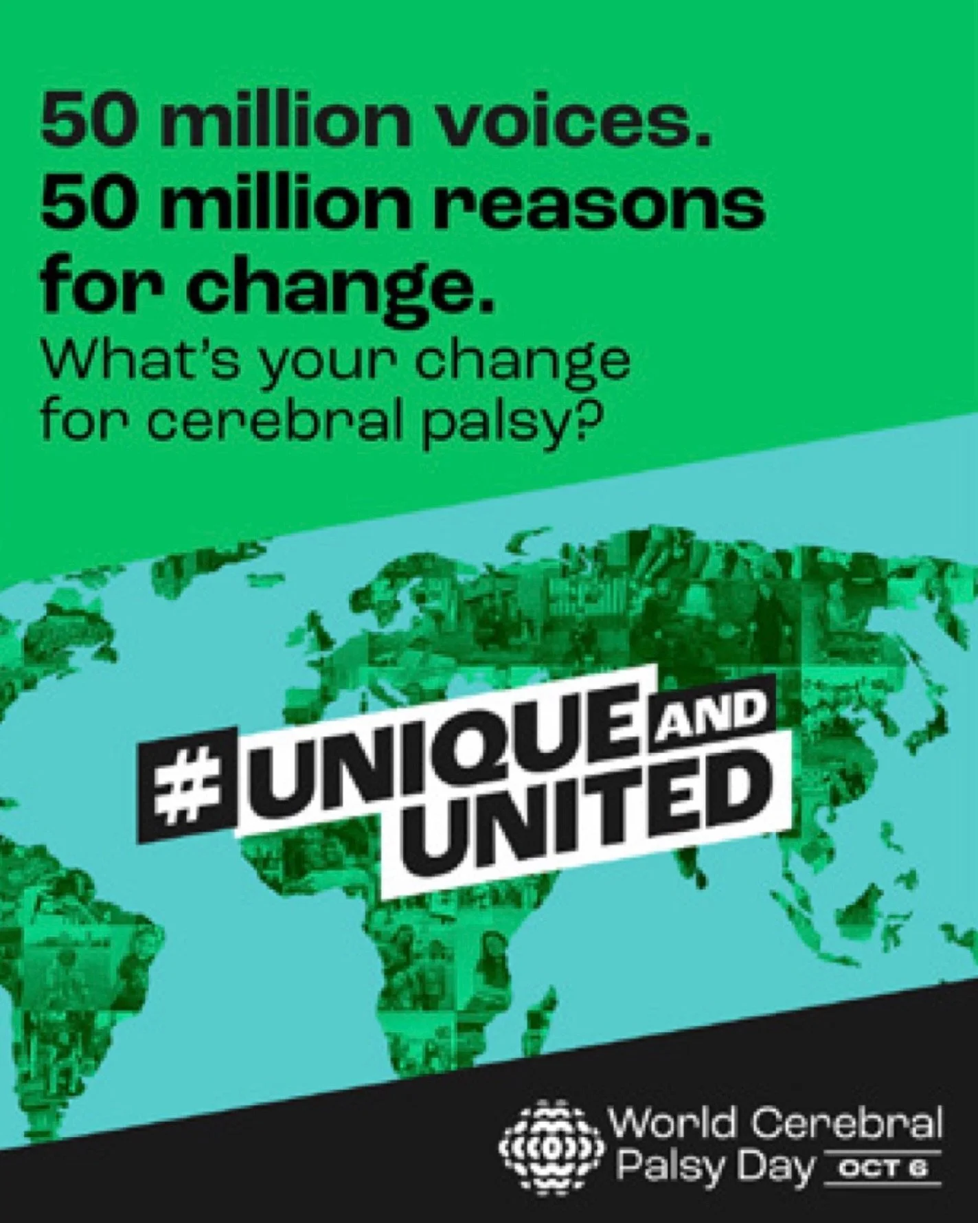 Today is World Cerebral Palsy Day. 💚

50 million voices. 50 million reasons for change. This year&rsquo;s question is simple: what&rsquo;s your change for cerebral palsy?

At Kids&rsquo; Therapy Works, our physiotherapy, OT and SLT teams work alongs