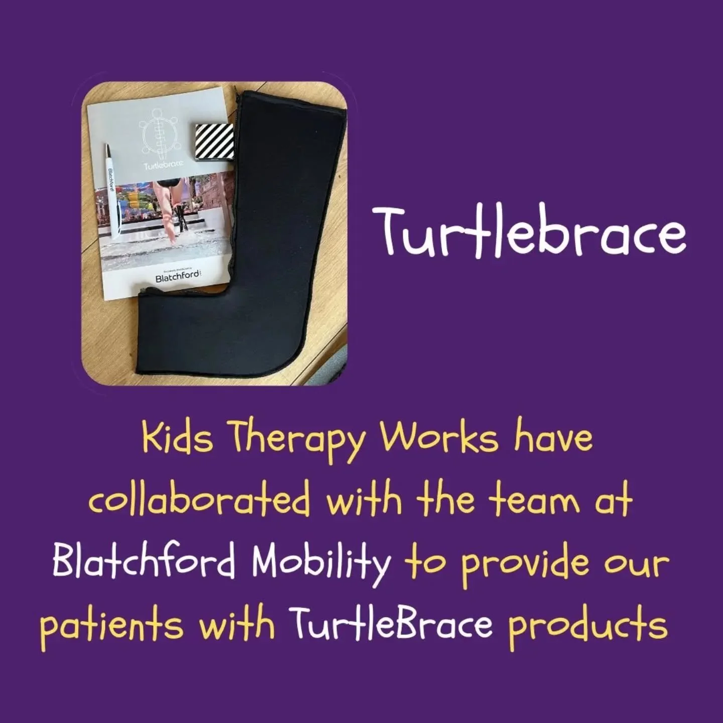 Have you heard of TurtleBrace? 🐢

We're working with the team at Blatchford Mobility to bring TurtleBrace products to our patients.

TurtleBrace is a lightweight, mouldable brace that's easy to use. It can be remoulded as your child's needs change, 