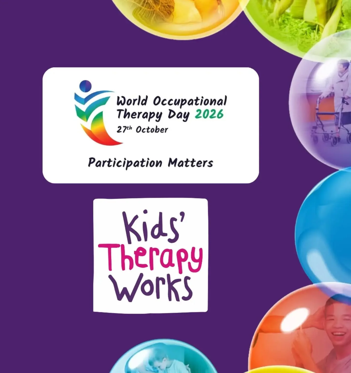 🌍 World Occupational Therapy Day 2026 📆

This year&rsquo;s theme, &lsquo;Participation Matters&rsquo;, celebrates the importance of everyday activities, routines and roles in supporting our health, wellbeing and quality of life. 💙

Occupational th