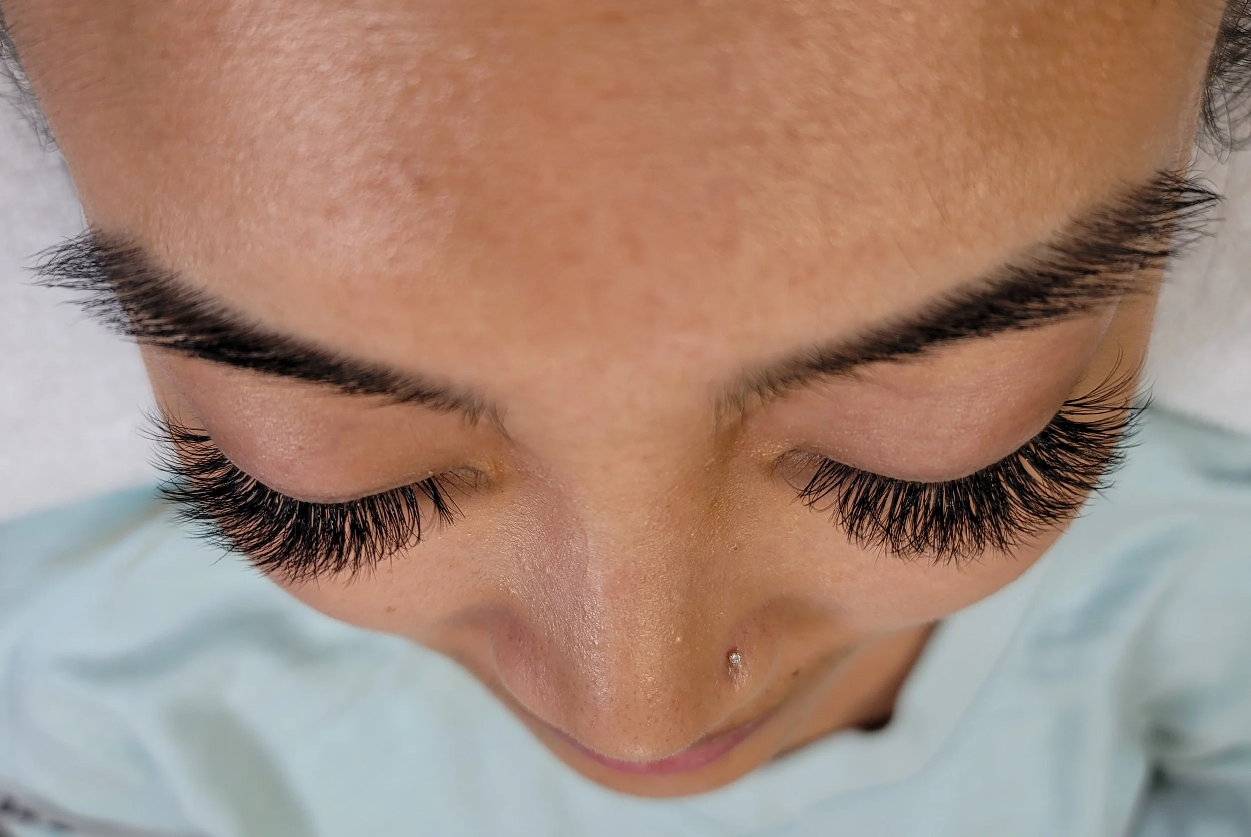 High volume eyelash extensions, Asian client