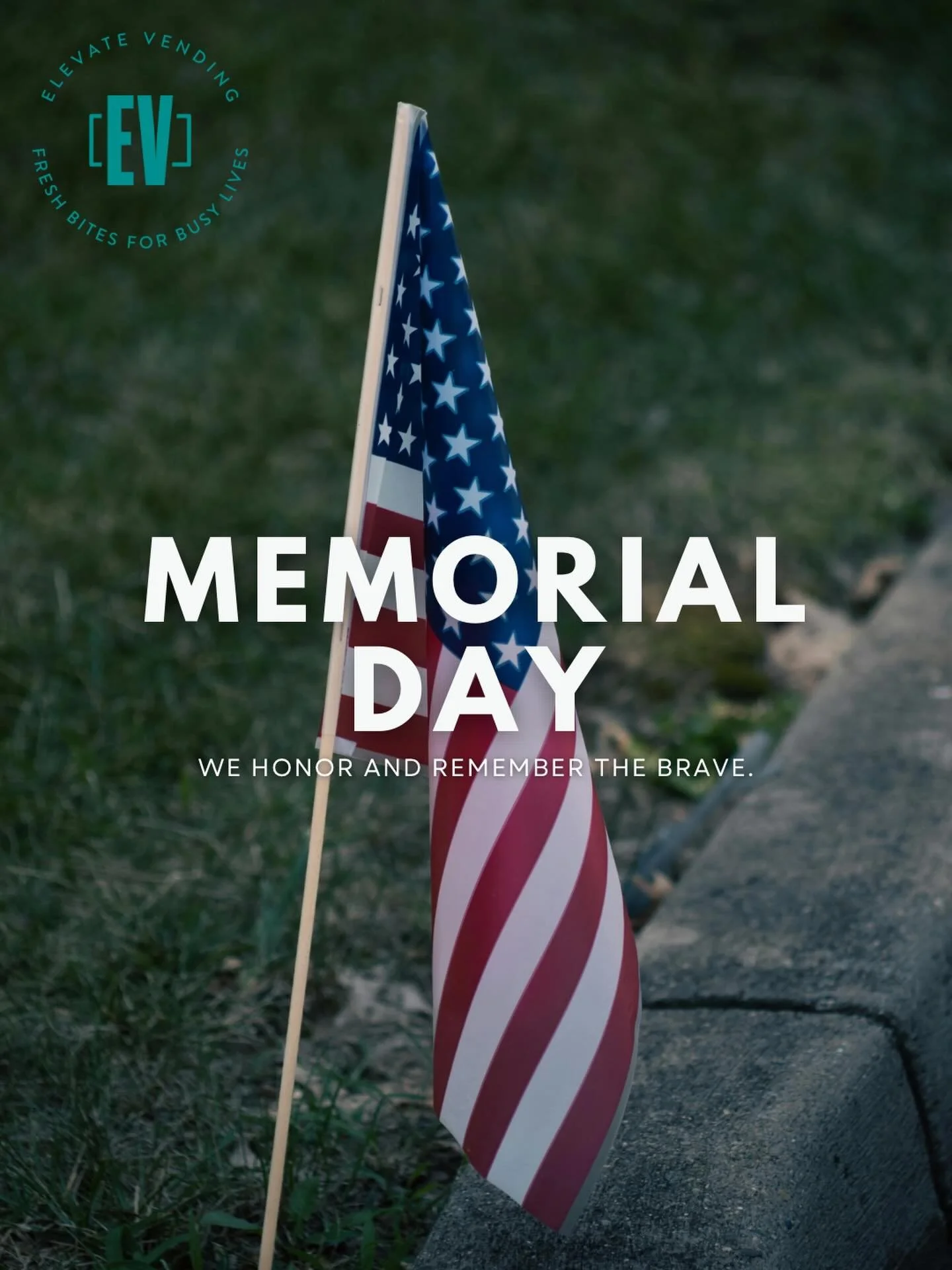 Today we pause to honor and remember the brave men and women who made the ultimate sacrifice for our country. Their courage, service, and selflessness will never be forgotten.

At Elevate Vending, we are especially grateful for those who gave everyth