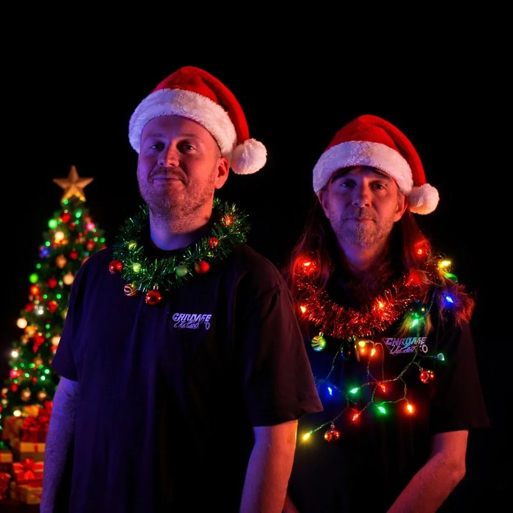 Merry Christmas from the Chrome Video team&hellip; (AI trigger warning ⚠️ ‼️) looks like AI stole my eyebrows and gave them to Tommy when creating this image. Here&rsquo;s a reminder to hire your local creatives as opposed to easy access AI tools (we