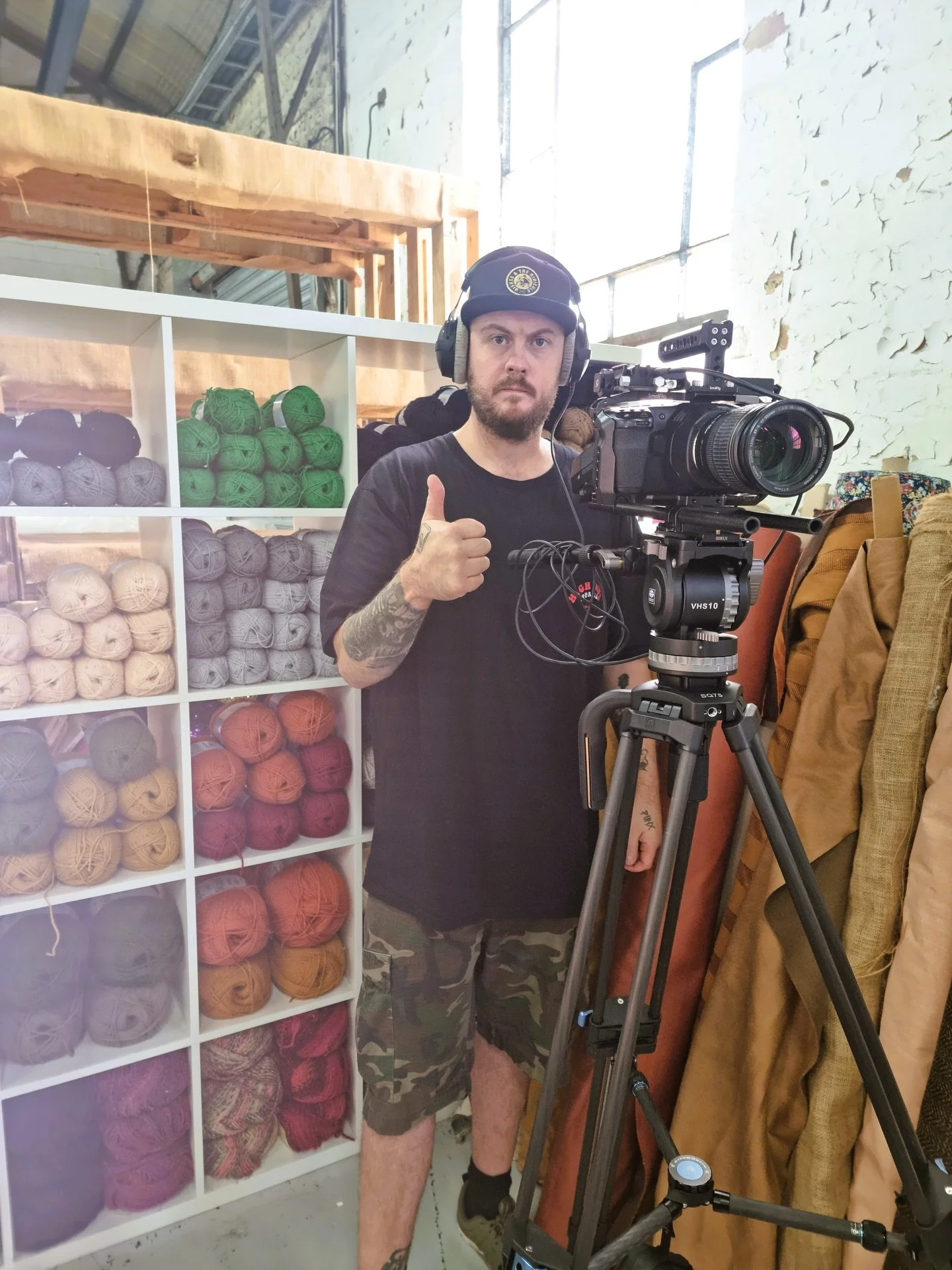 We do all sorts of shoots from events to products and even fabric shops! Here&rsquo;s some BTS from our shoot at @lullabee.fabrics last weekend