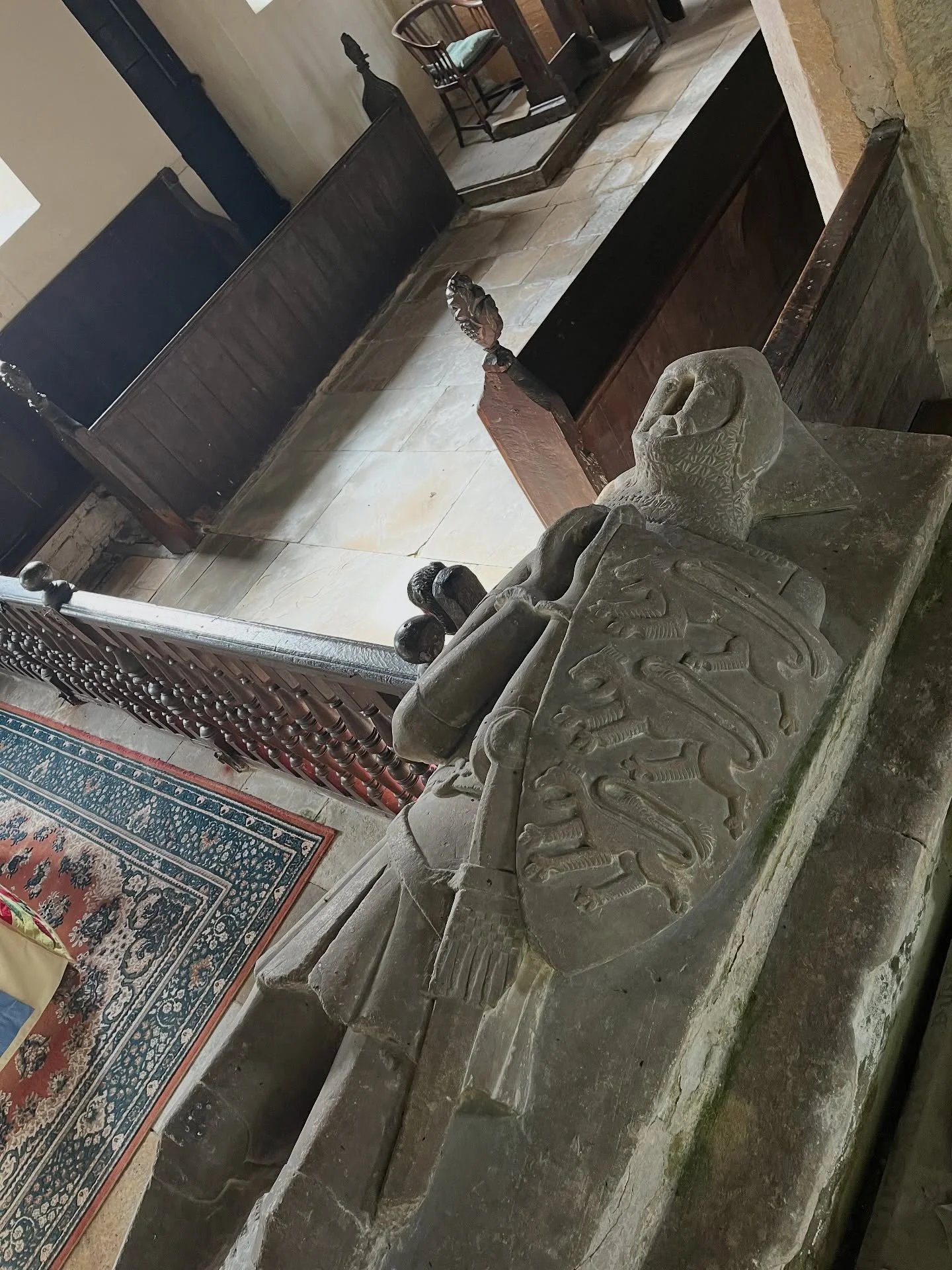 Story time: Random one today! We filmed a property in Norton Disney in Lincolnshire. Inside the local church lies the 14th-century tomb of Sir William d&rsquo;Isney, on which lies the family crest of the d&rsquo;Isney family who resided in the villag
