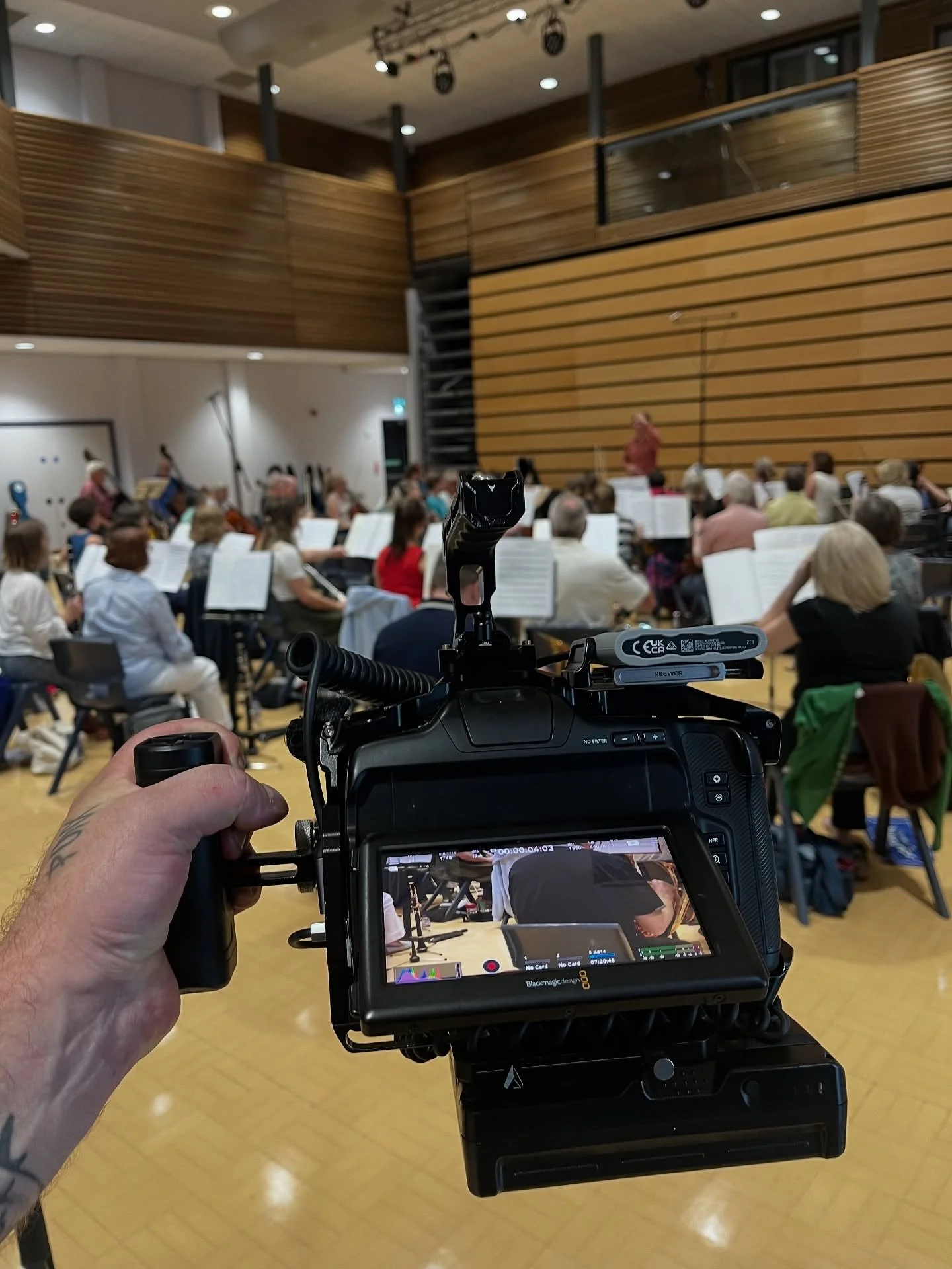Great day filming for @midlands_sr with the amazingly talented @leicestersymph - for all of your orchestral and music recordings MSR are the ones to go see 🎶🎼🎵