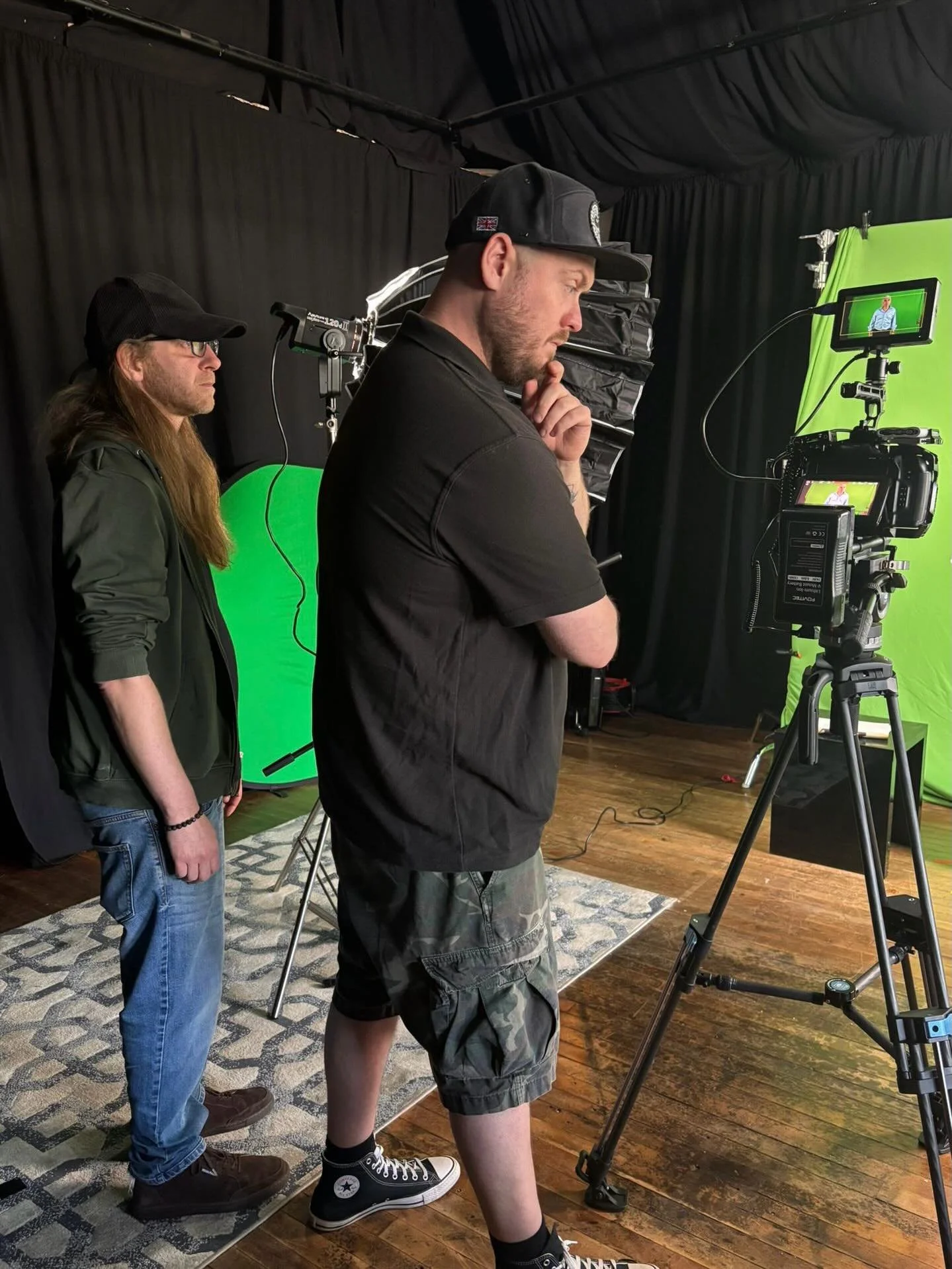 Got to shoot a quick scene today with Carl Newman @balletbat1989 at our home @247studios_lc - see Carl in the upcoming film Robot Coffin directed by Jim Cannatelli soon! Always a pleasure working with Carl and nice to be a small part of a movie again
