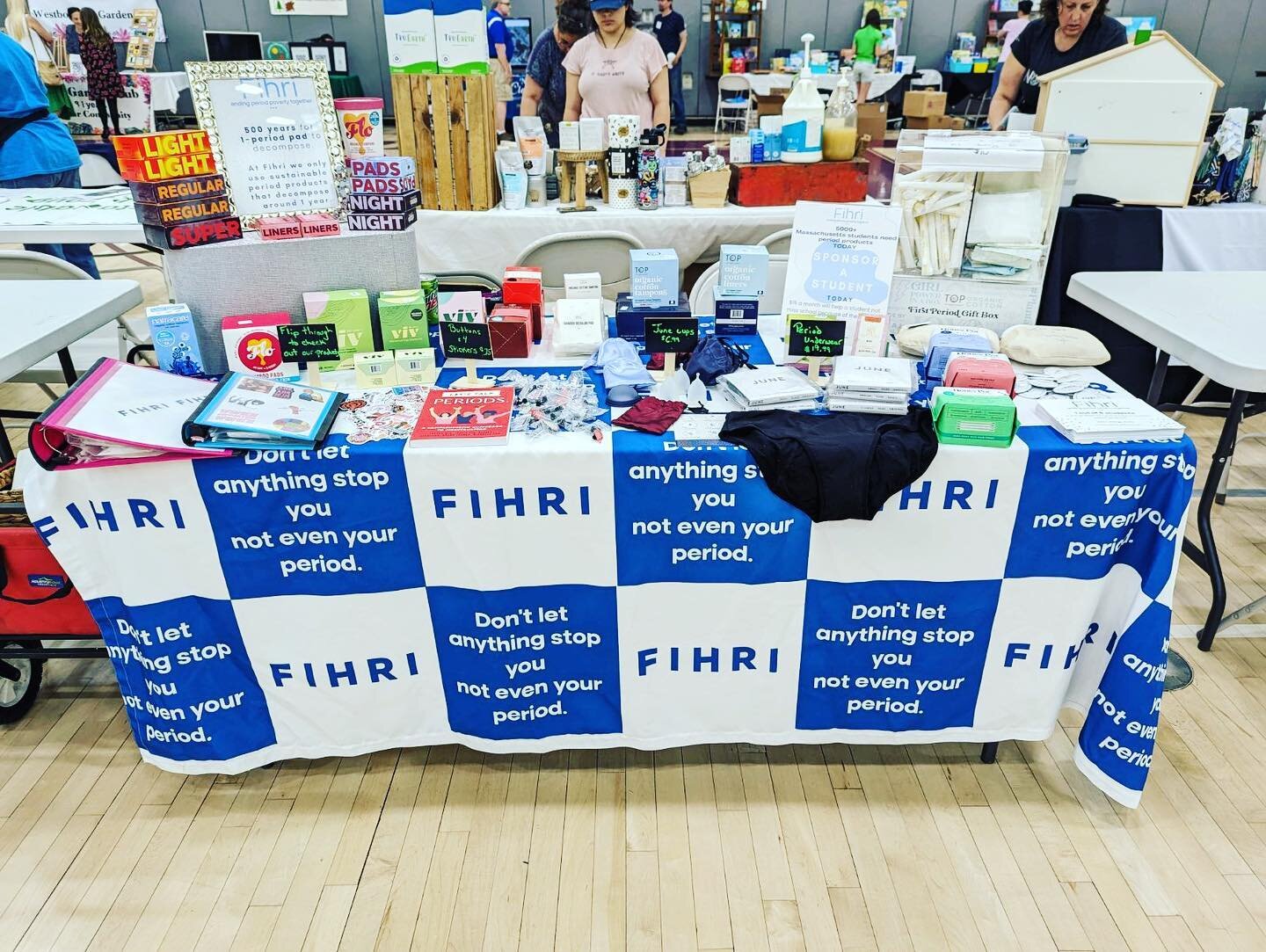 Fihri had a table at the Westborough Environmental Fair! Thank you to everyone who stopped by and sponsored students.

Fihri curated over 50 period products that are sustainable. Check the out on our website!

#westborough #sustainability #pads #orga