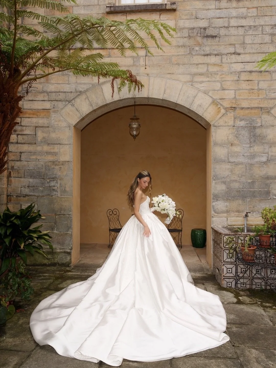These may possibly be my fav photos from Chantel &amp; Imad&rsquo;s day 😍 
Her cascading bouquet was everything, not to mention the @josephsayadi gown, I don&rsquo;t think I&rsquo;ll ever get over this, perfection! 

.
Dream team 
Flowers, styling, 
