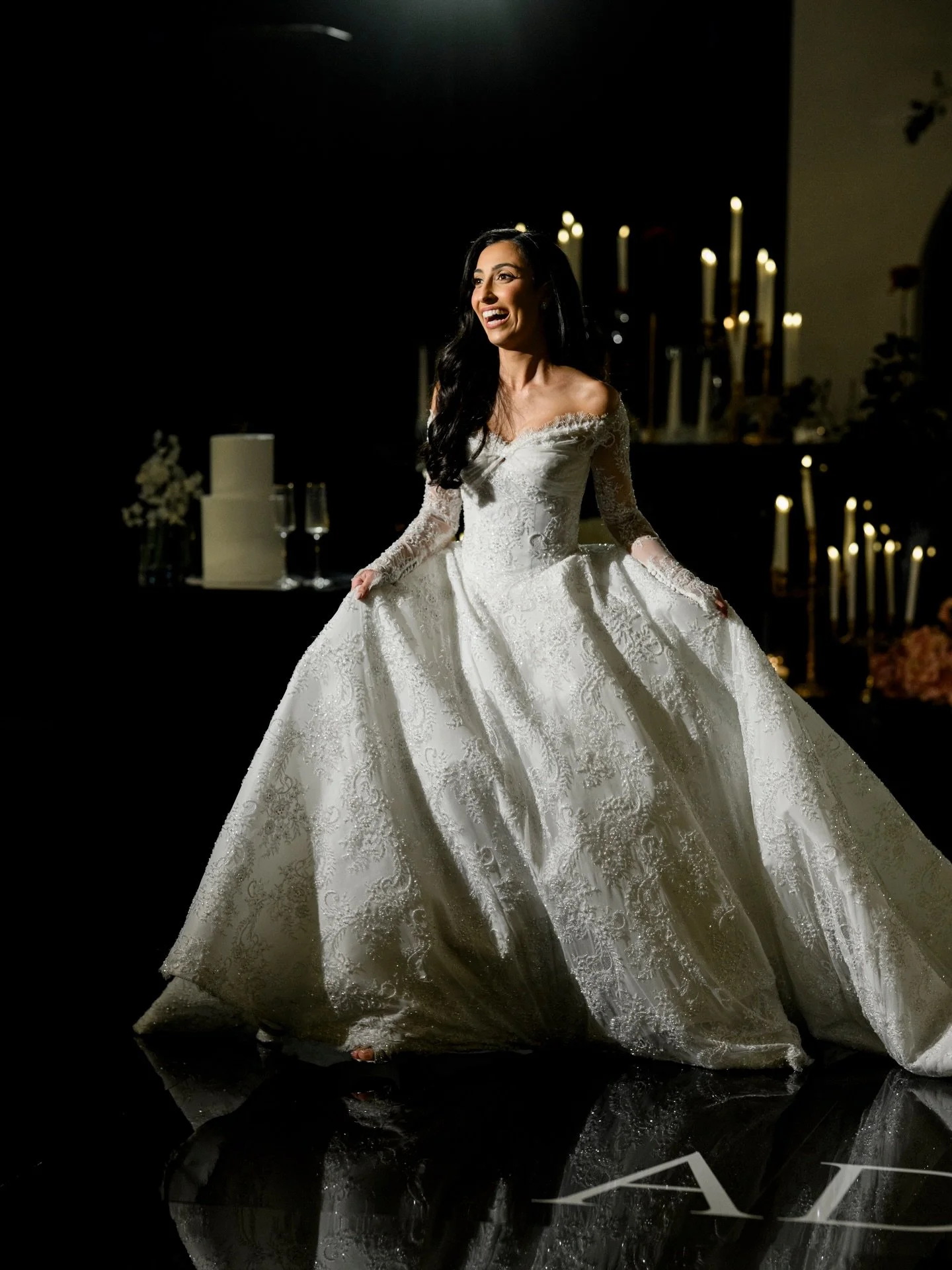 Exactly how we dream our brides react 🥹

Isabella walking into her reception for the first time&hellip; her smile says everything!!

A real life princess, we adore you beautiful @isabella.tramonte 🤍

If you&rsquo;re dreaming of something that feels