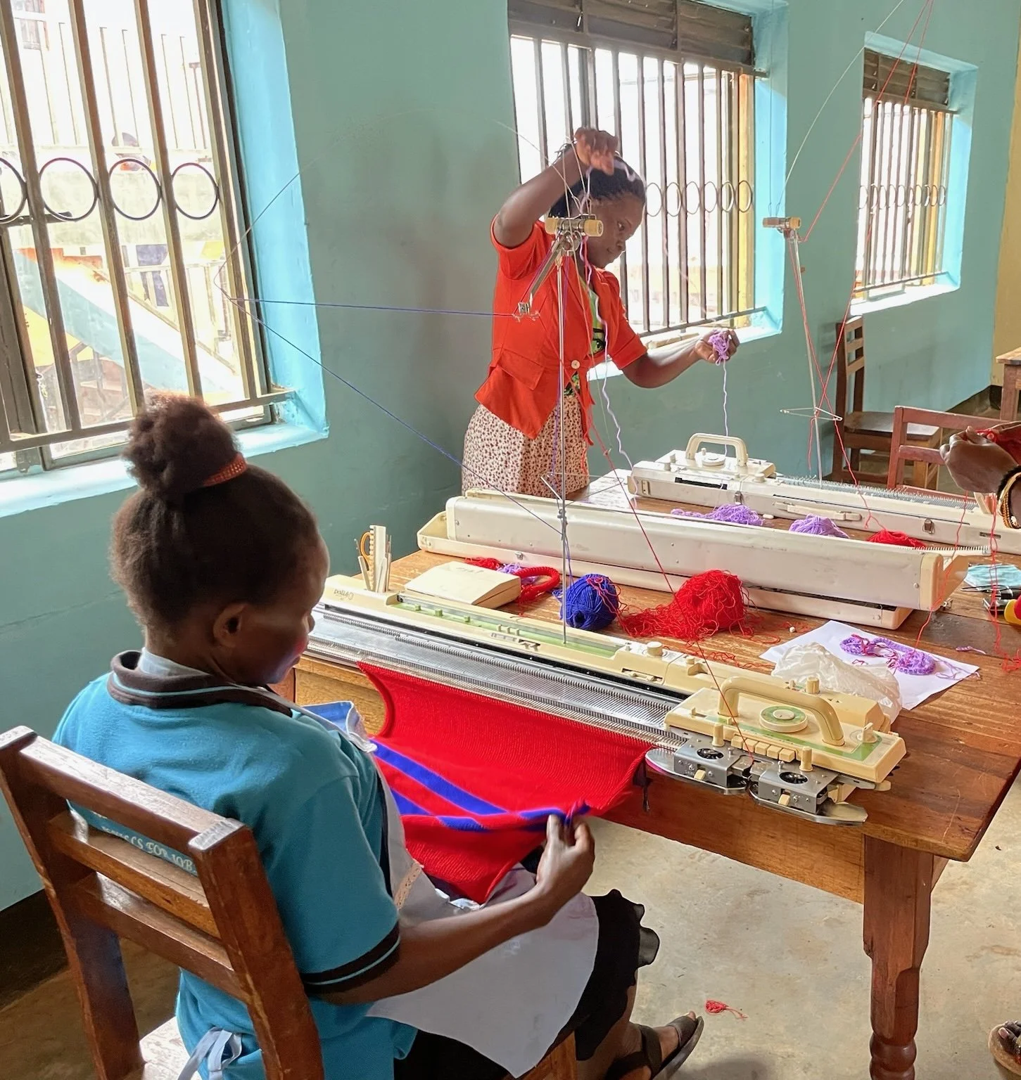 A Knitting Machine for the Class