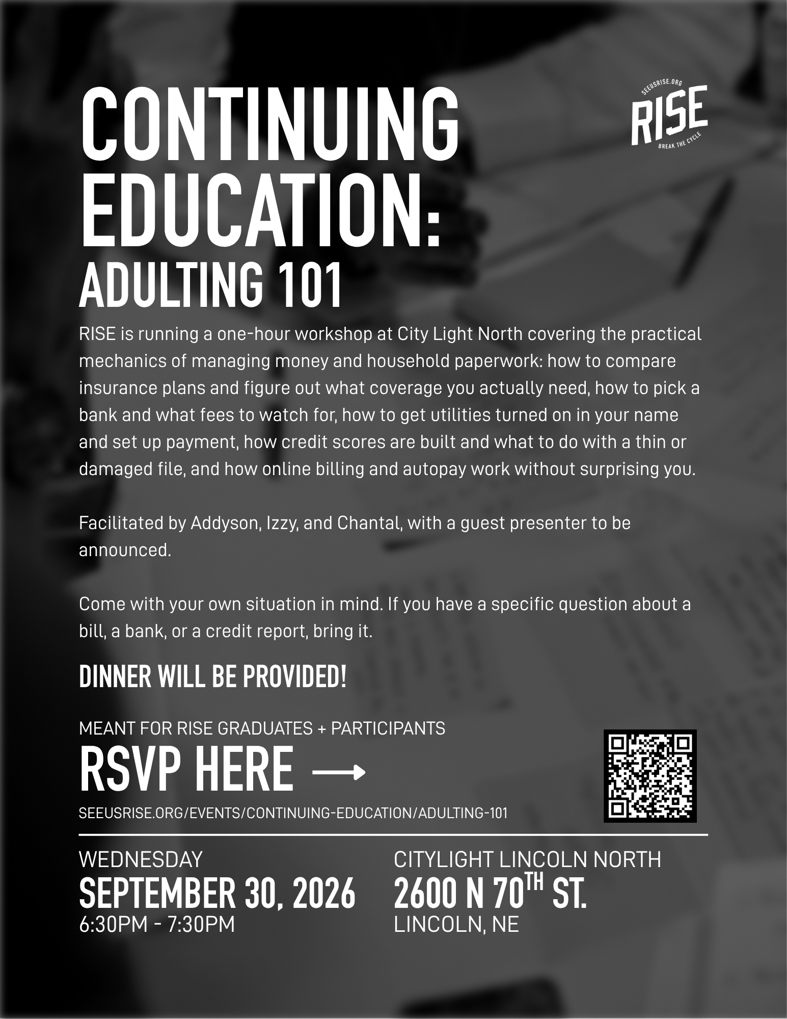 Continuing Education: Adulting 101