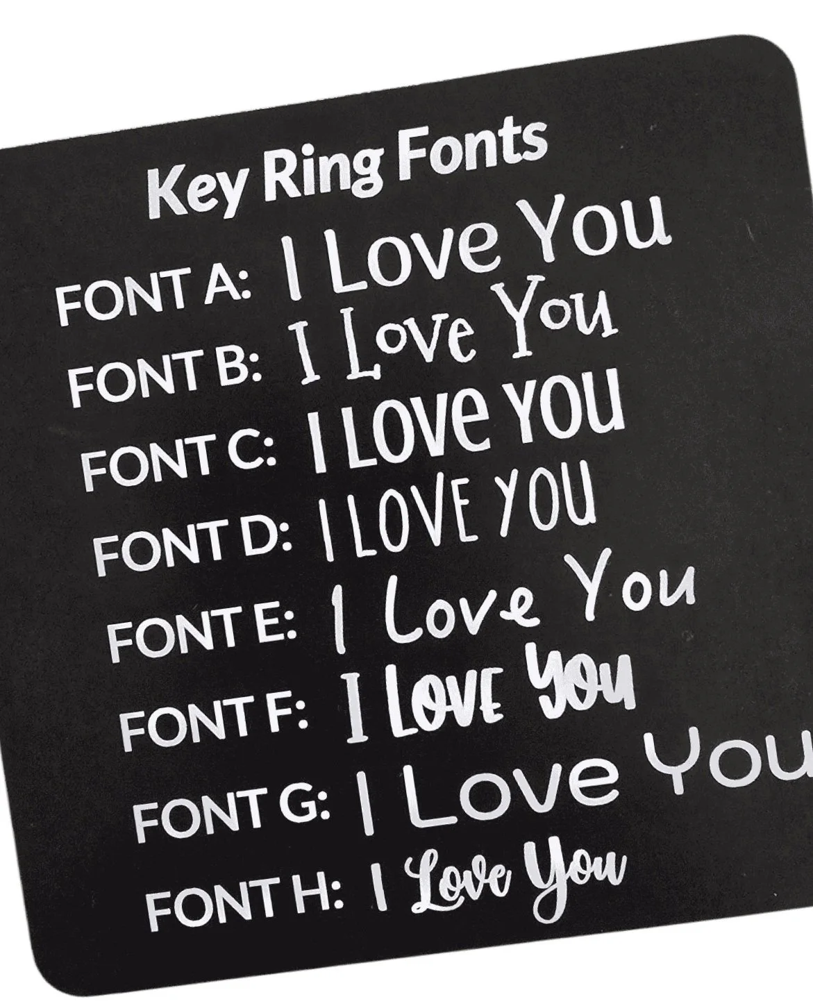Round Key Ring Fonts | Sonnie Days, Inc.