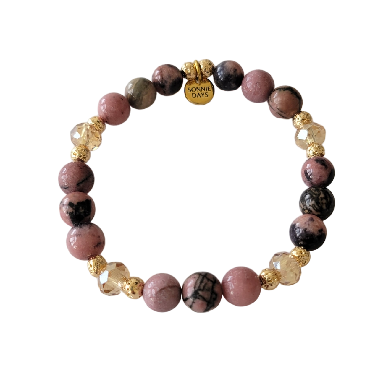 8mm Love Semi-Precious Bracelet – Open Your Heart & Embrace Love