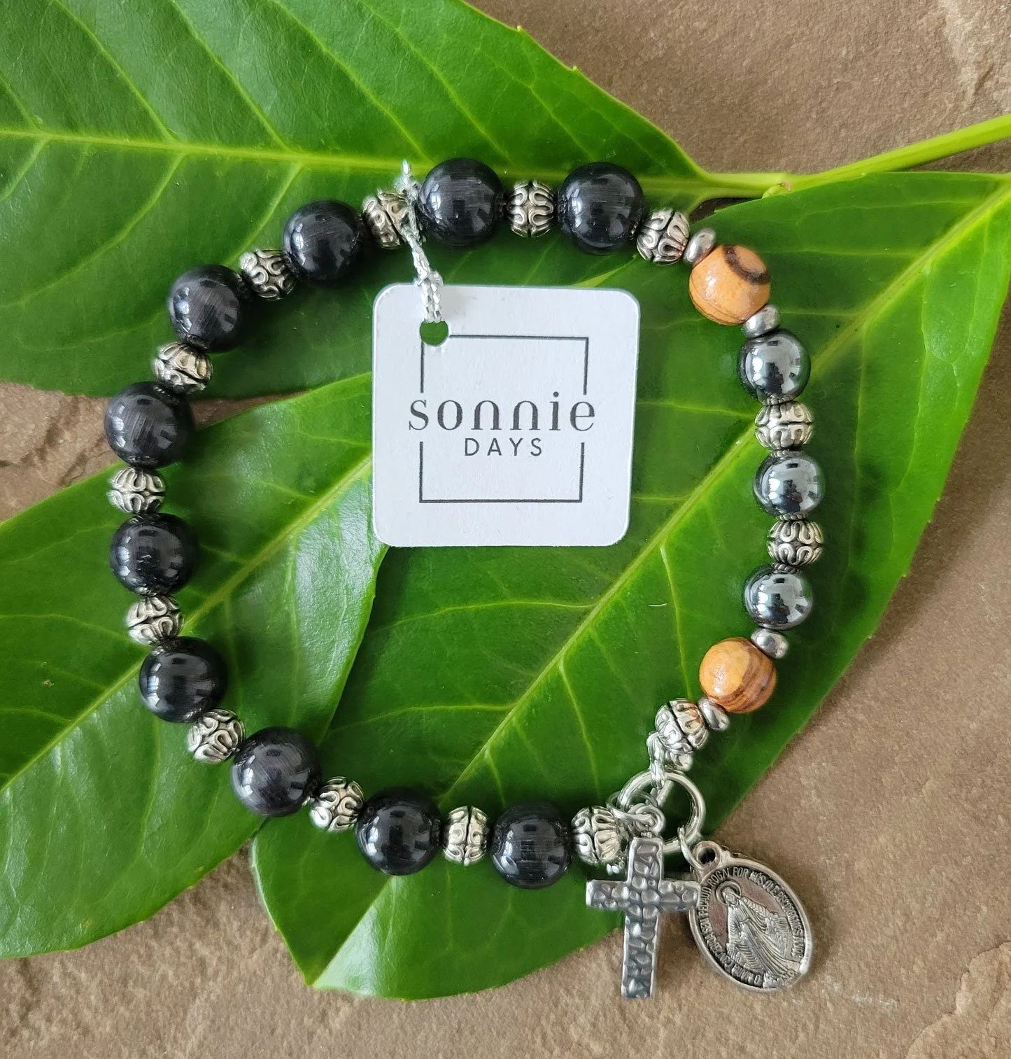 Midnight Palm Rosary & Bracelet