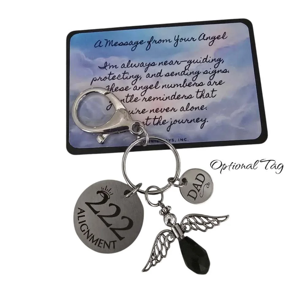Angel Number Key Ring – A Message from Your Angel