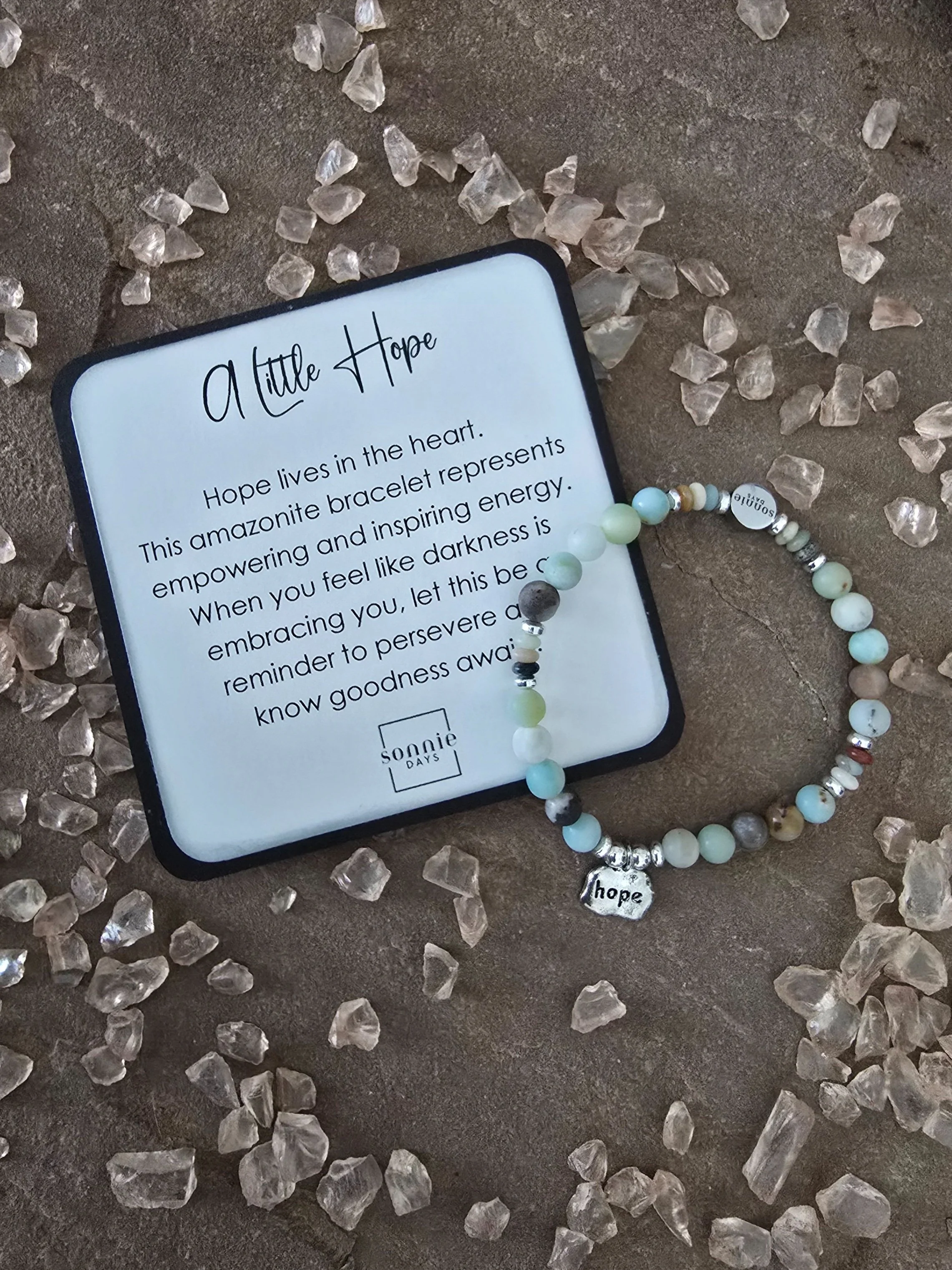 Amazonite semi-precious bracelet of hope | Sonnie Days, Inc