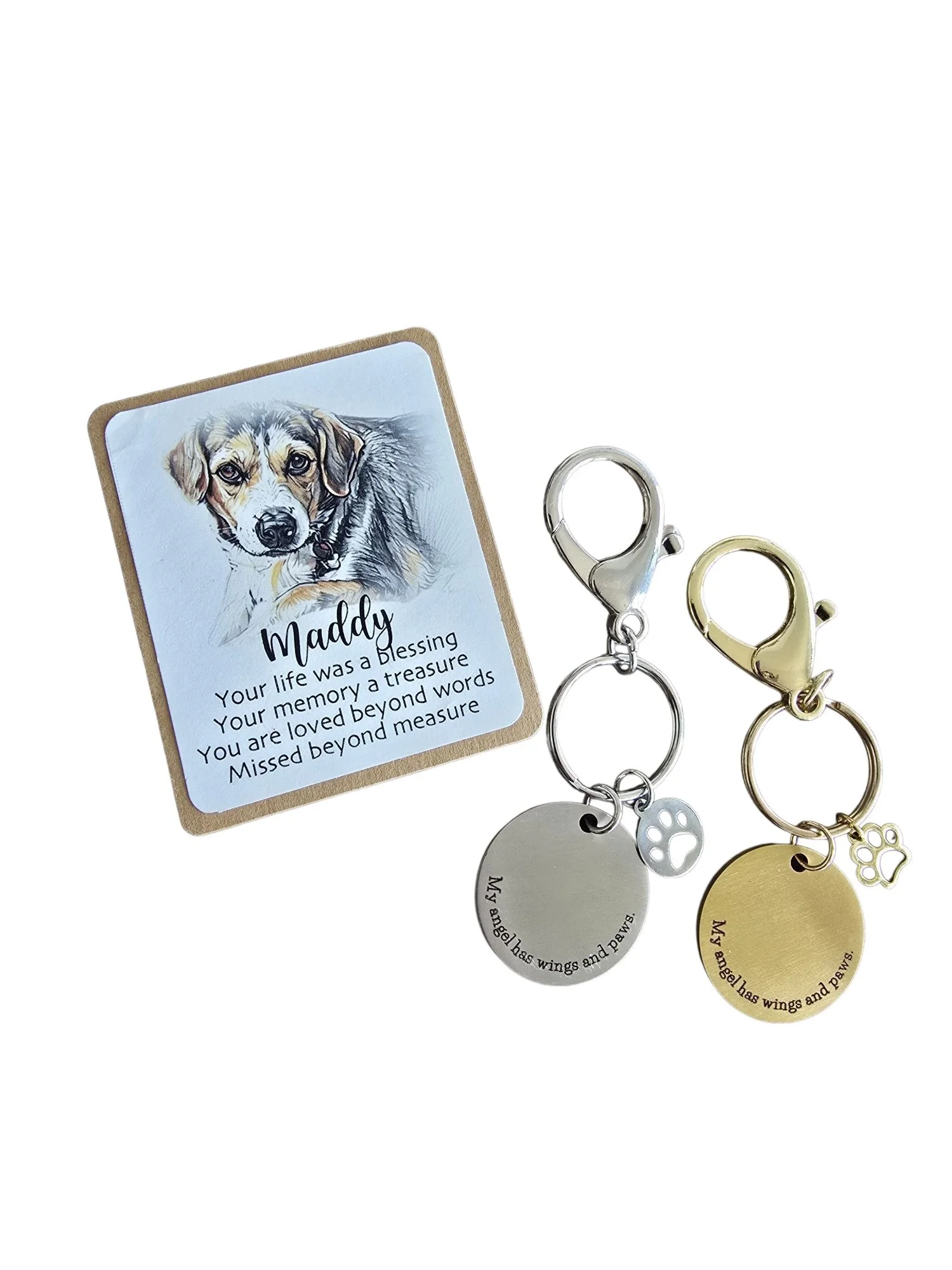 Maddy Pet Tribute Key Chain | Sonnie Days, Inc.