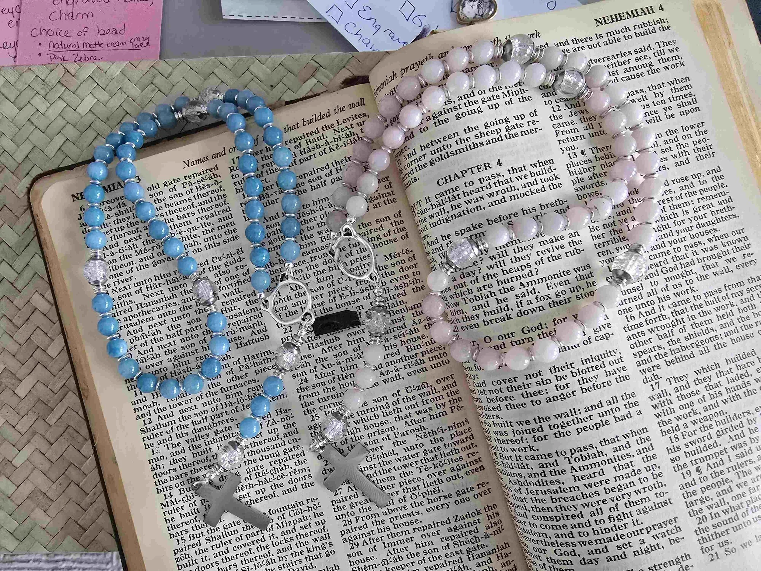 Handmade Child’s Rosary – A Cherished Keepsake of Faith