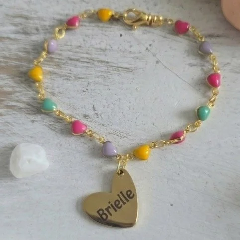 Personalized-heart-bracelet | Sonnie Days