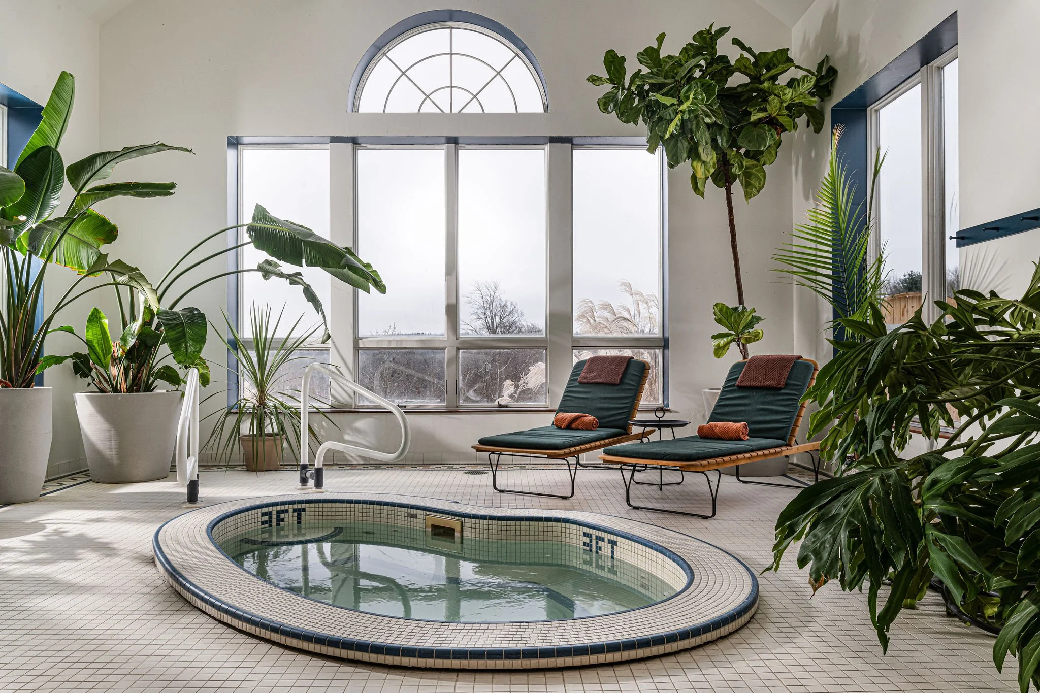 Indoor pool & hot tub