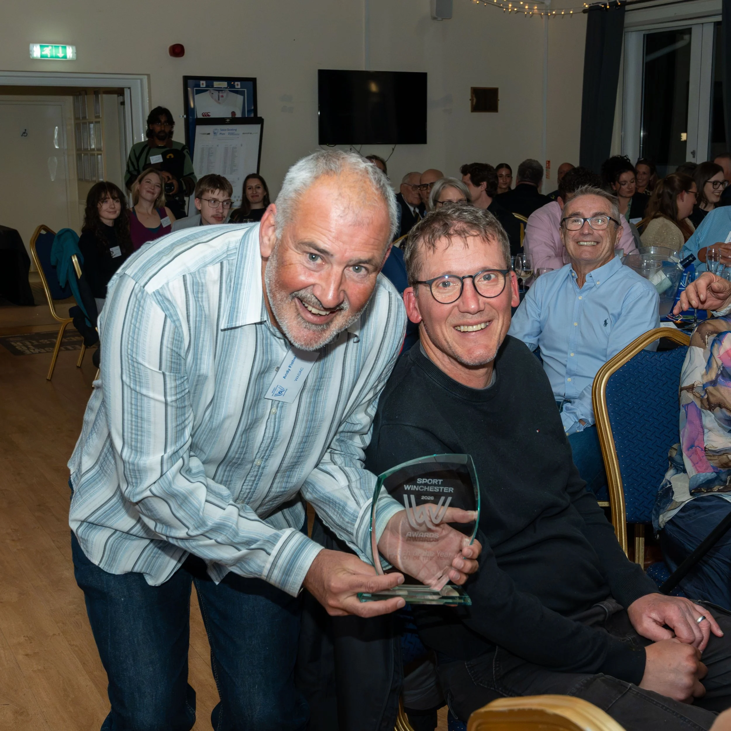 At the recent Sport Winchester Awards 2026, Coach of the Year was awarded to Andy Fisher of WADAC by Andy Fields.

The judge&rsquo;s verdict: Andy demonstrates equal commitment to all athletes from inexperienced to elite. The breadth of his exception