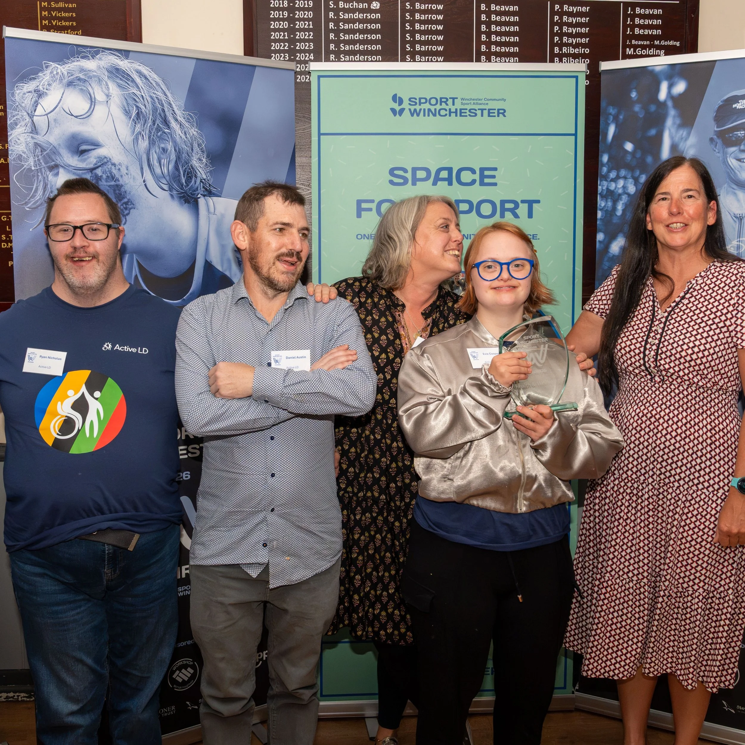 At the recent Sport Winchester Awards 2026, the Health and Wellbeing Award was presented to Betty Chadwick of Active LD by Kate Steels.

The judge&rsquo;s verdict: Active LD's "Personal Best" sports events regularly draw hundreds of partici