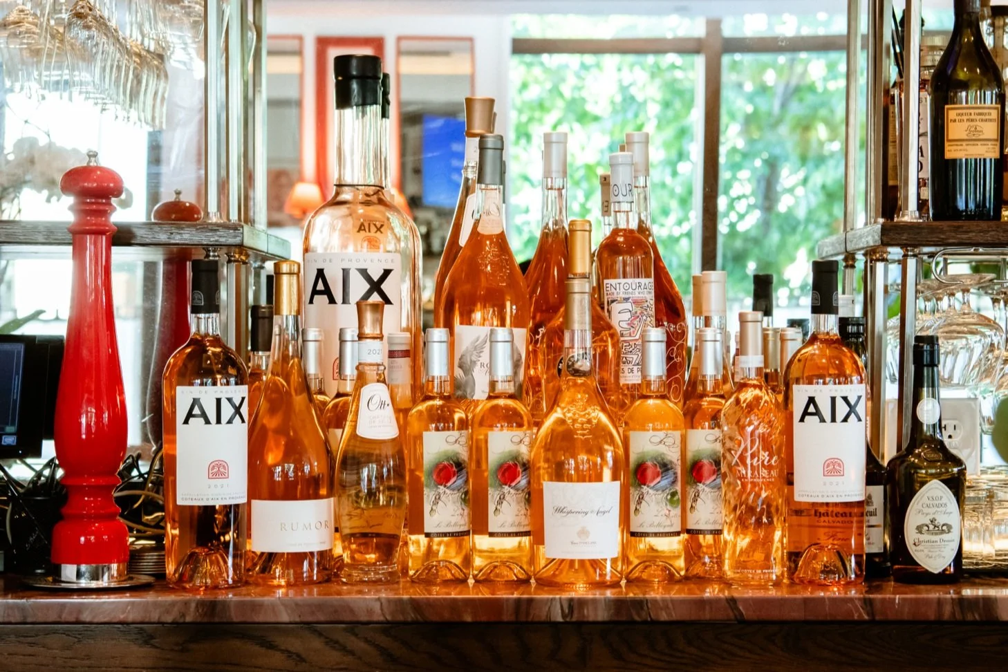 Rosé wine brunch at Le Bilboquet Cherry Creek French bistro