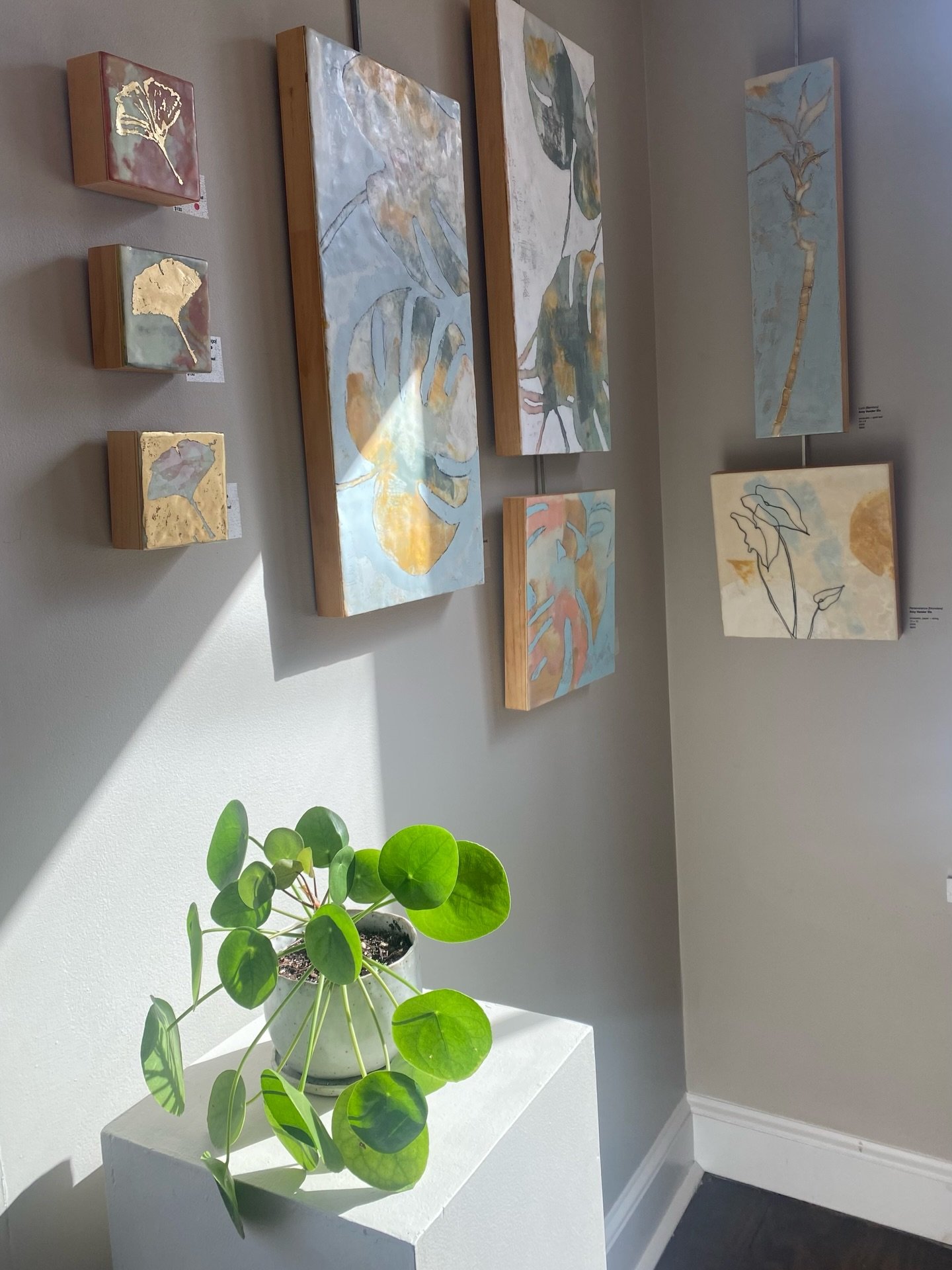 About last night 🌿 So grateful to @heatherkarpart + @newburyportart helping to bring FOLIA to life! A huge thank you to everyone who came to the opening last night - your heartfelt support means the world to us 🤍 This show was a joy for us to creat