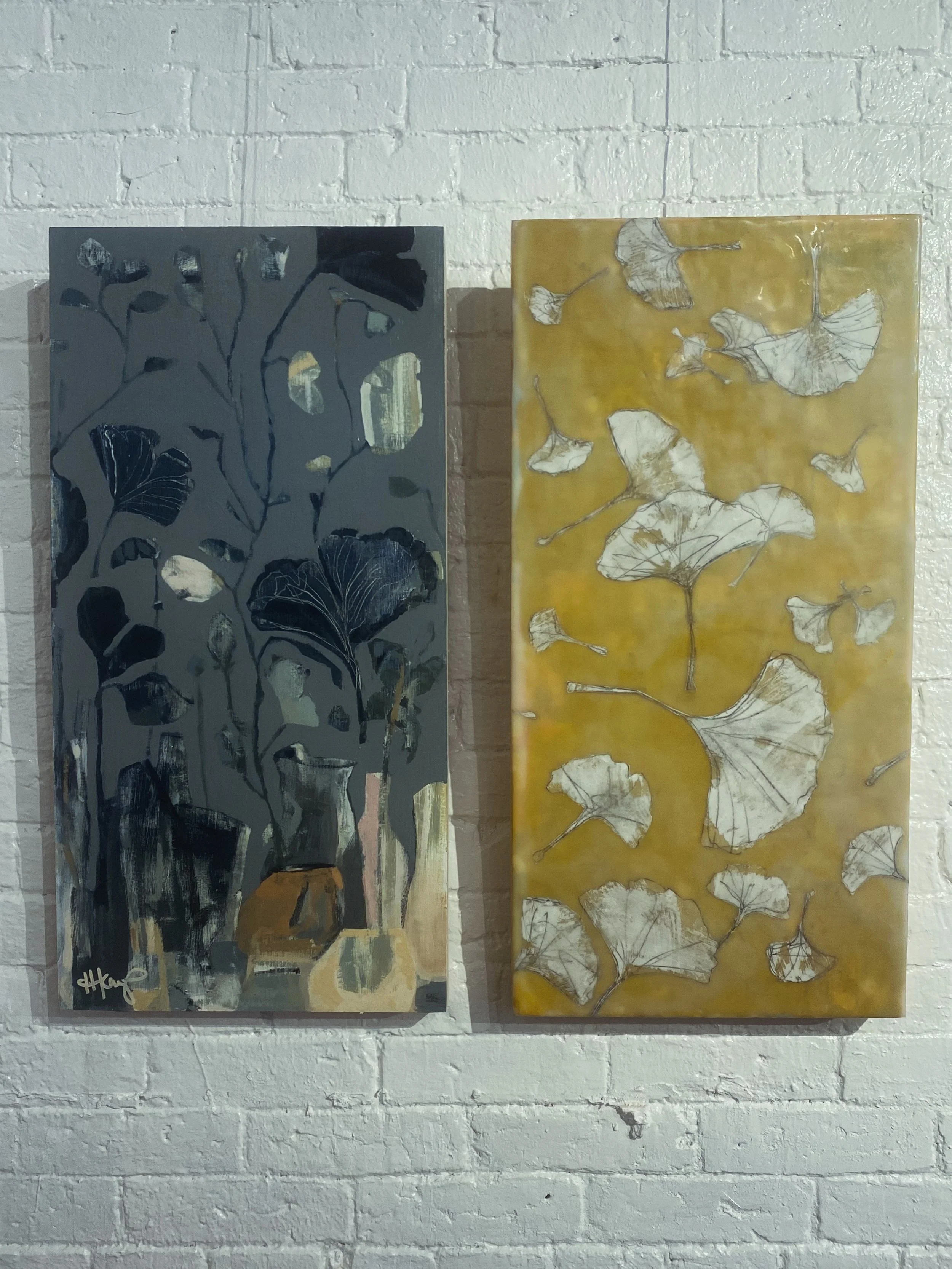 F O L I A &bull; an exhibition of new acrylic + encaustic paintings by @heatherkarpart + @amyvanderels is on view  at @thornhill_art_gallery in Portsmouth, NH through June 28 🌱

#folia #amyvanderels #heatherkarpart #thornhillgallery #portsmouthnh