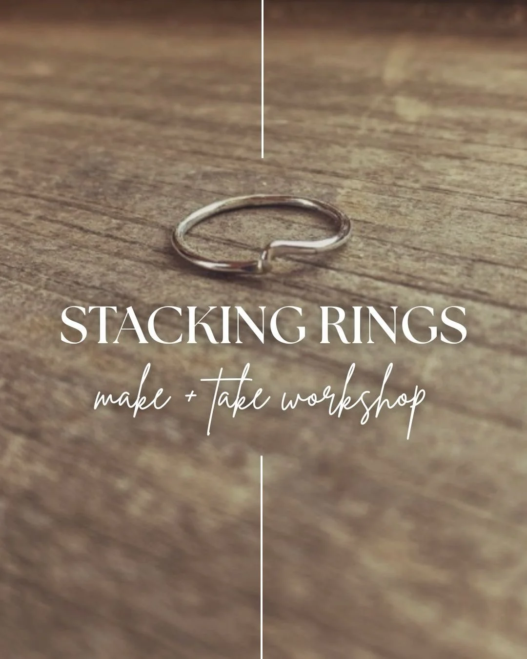 I have a couple of spots left in my Stacking Ring workshop on Sunday from 2-5pm! Swipe to see what you&rsquo;ll make 😍

This workshop will introduce students to a variety of basic metalsmith skills including cutting, filing, shaping, soldering, hamm