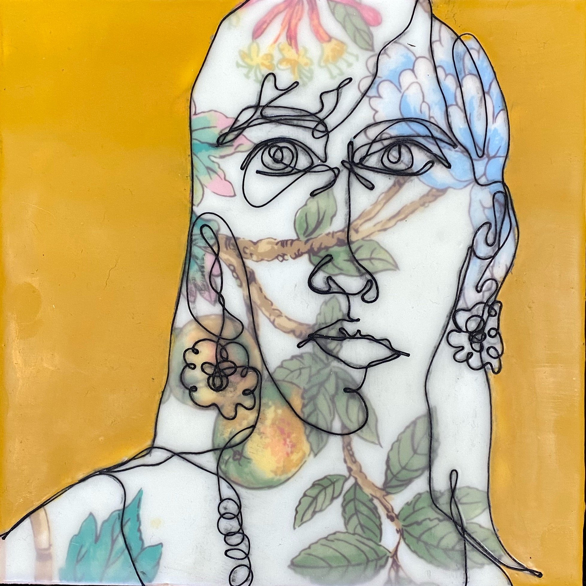 Vander Els_Portrait I_encaustic, paper + string_8x8.JPG
