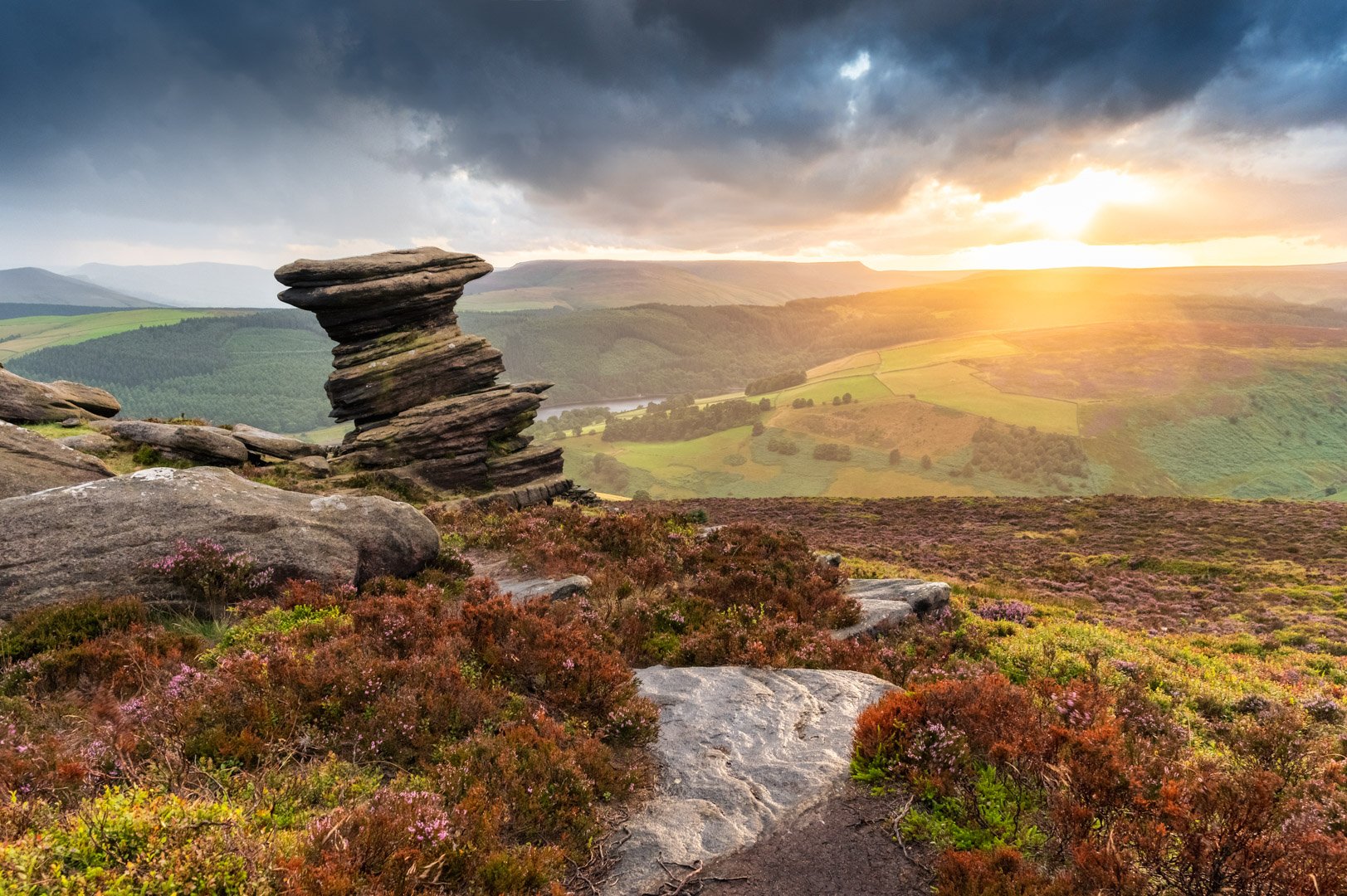 Sunset salt Cellar print peak district derwent edge.jpg