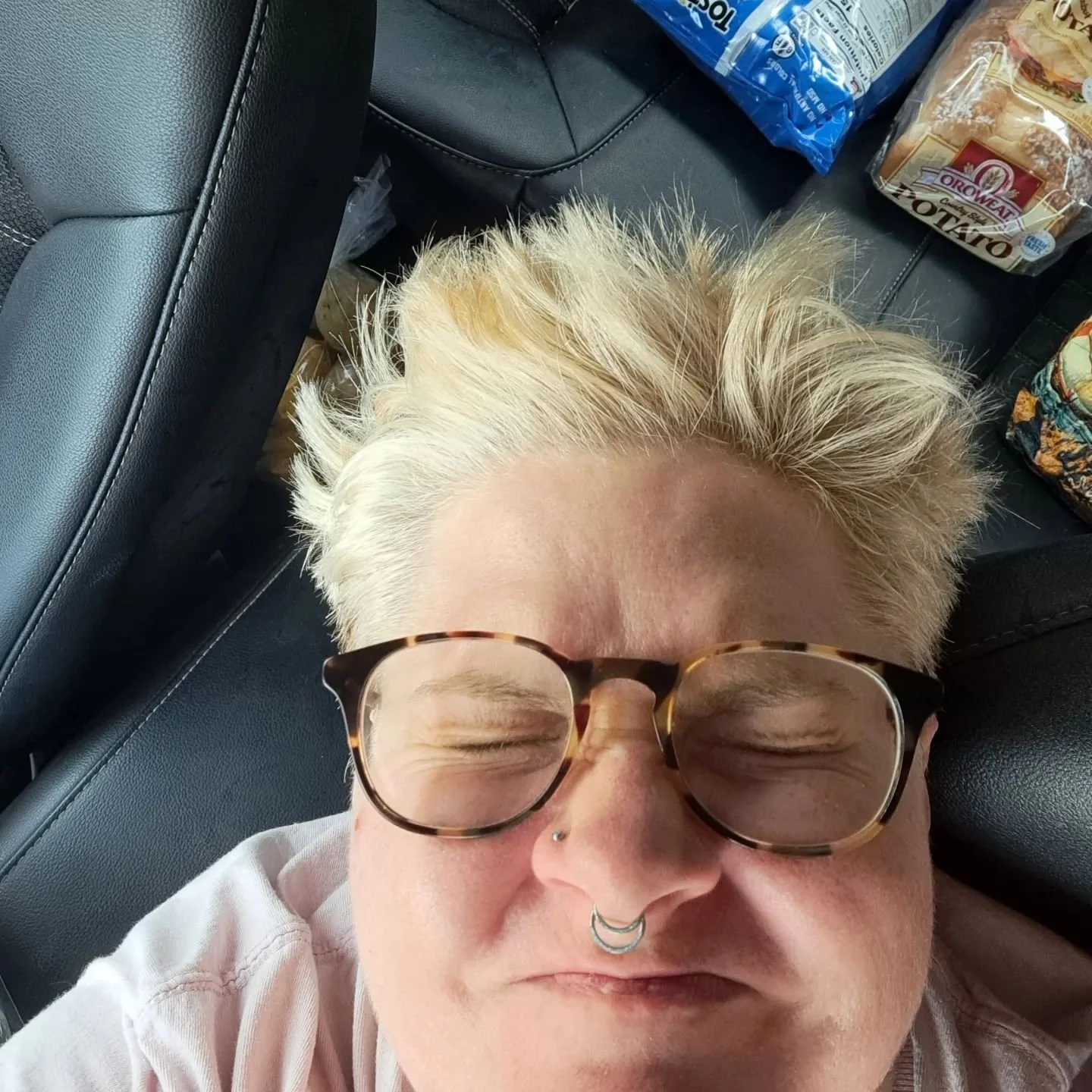 Team &quot;the grocery store requires a lot of spoons, so we stop for fast food on the way home instead of cooking.&quot;

Not visible in this photo is my trunk and entire backseat full of groceries.