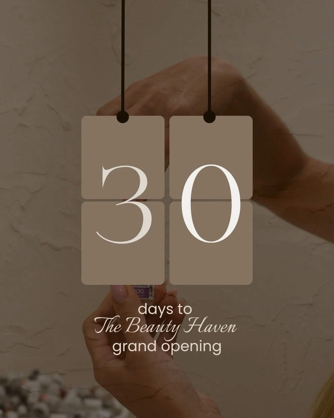 30 days🤎🤎

We are thirty days away from the Beauty Haven grand opening party and we cannot wait to celebrate! 

September 24th, 5 to 8pm, Moon Township 🥂🥂

The space. The growing team. Everything we have been building toward is almost here and we