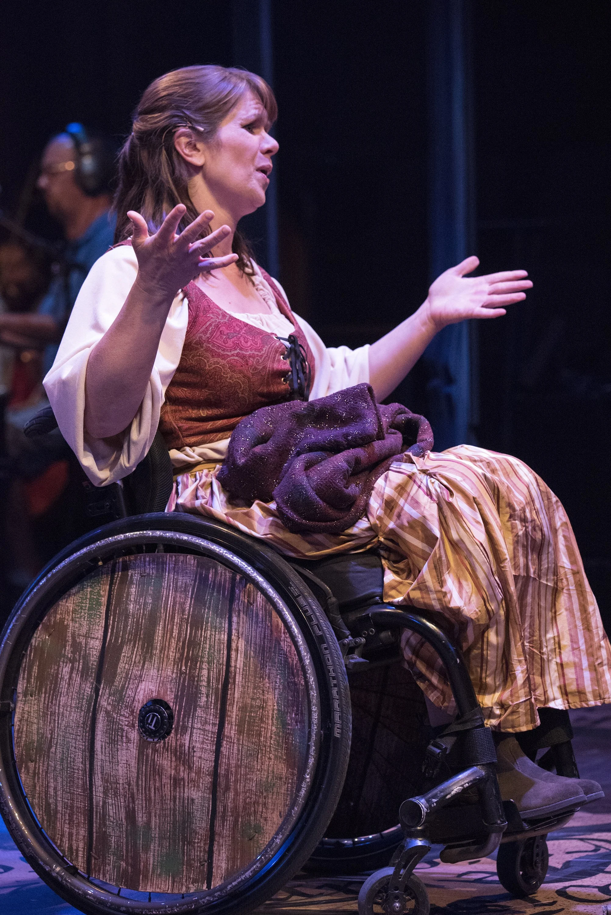 Regan as the Baker's Wife in INTO THE WOODS, directed by Christy Montour-Larson, Phamaly Theatre Company.