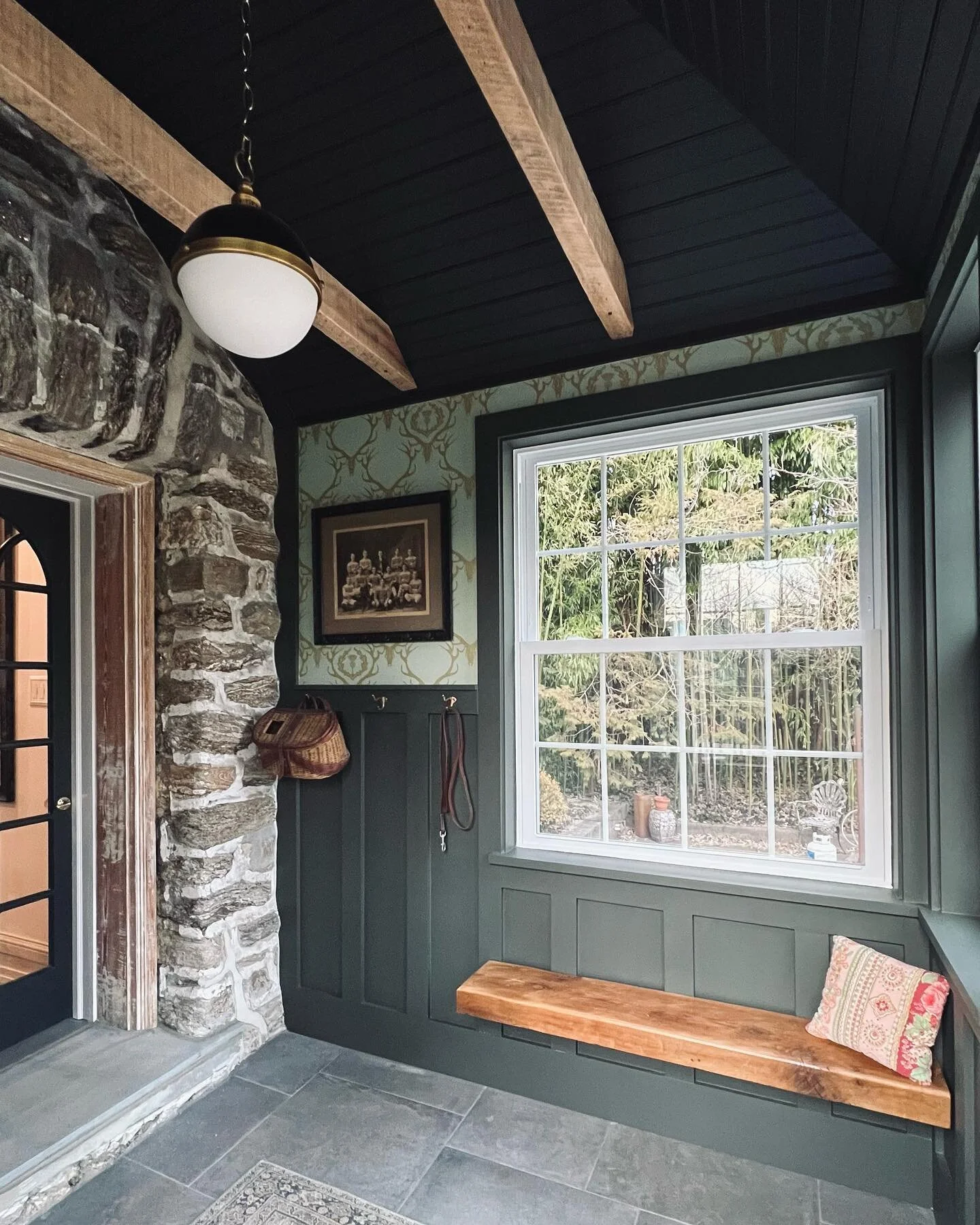 The new &ldquo;almost finished&rdquo; mudroom 
&hellip;
This vision has been in my head for quite awhile and it feels good to start to see it come together. 

While it was tough to see an original piece of the house go the  new room is so much more f