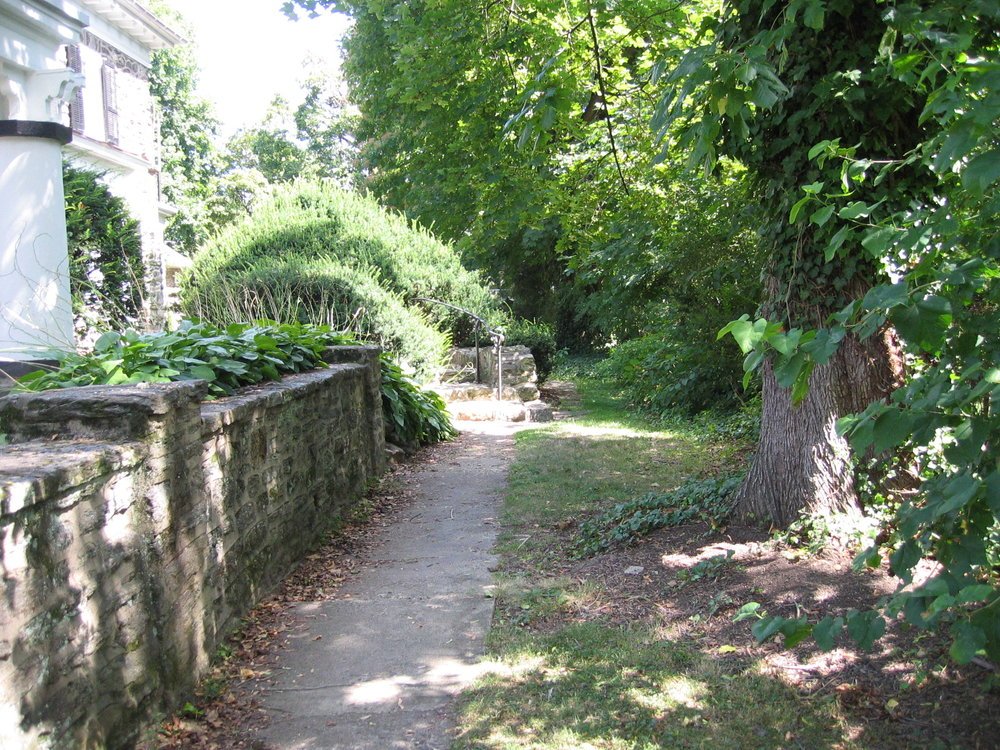 Before - The walkway was broken concrete