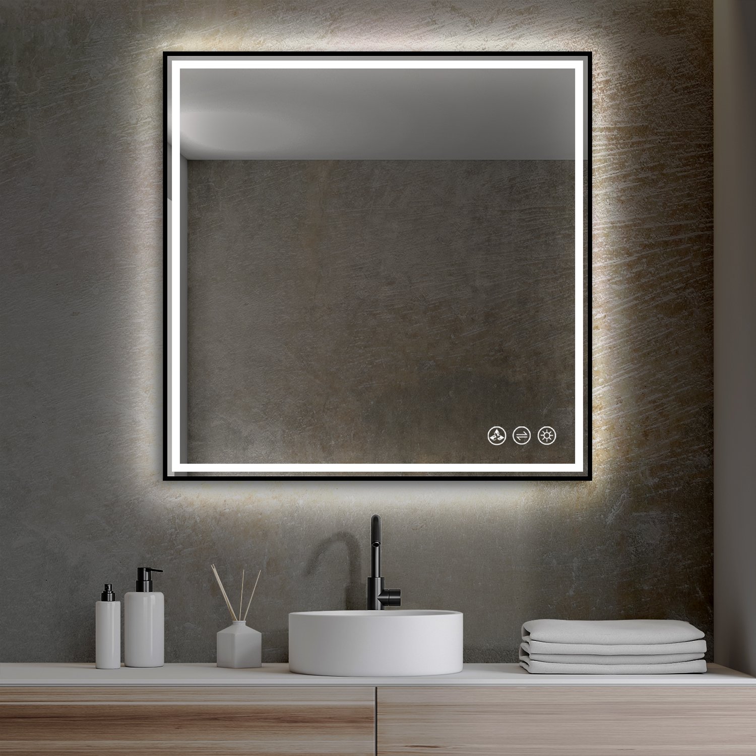 Stellar 36 Inch LED Mirror — Bathroom and Mirror | Axe Home and Design