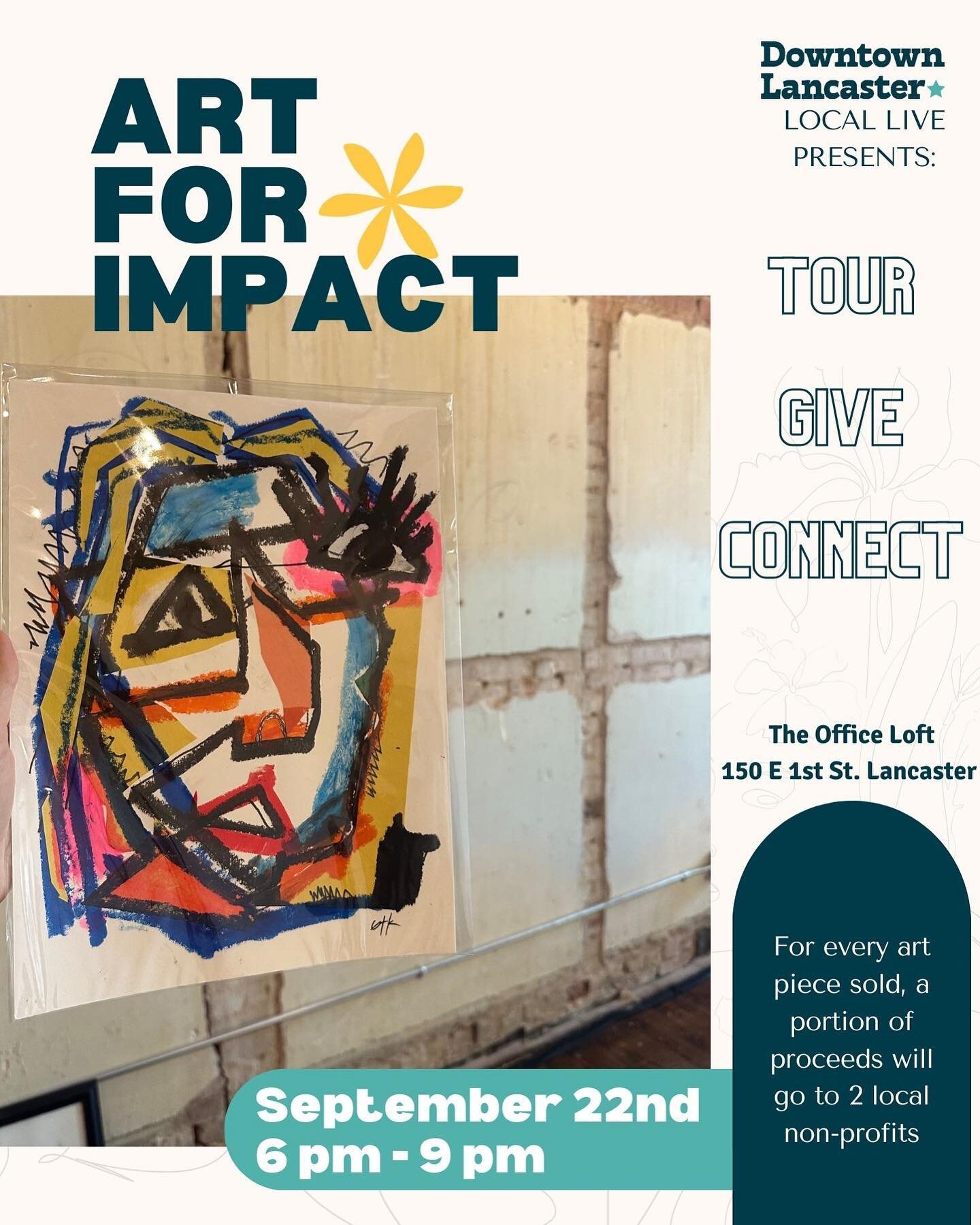 You like art and non-profits? Come out to 📍The Office Loft to support both, in the spirit of @ntxgivingday ! DFW artist on display and giving portion of proceeds to our very own Lancaster NGOs, To You From Us and ConqHer. Come on out, show your supp