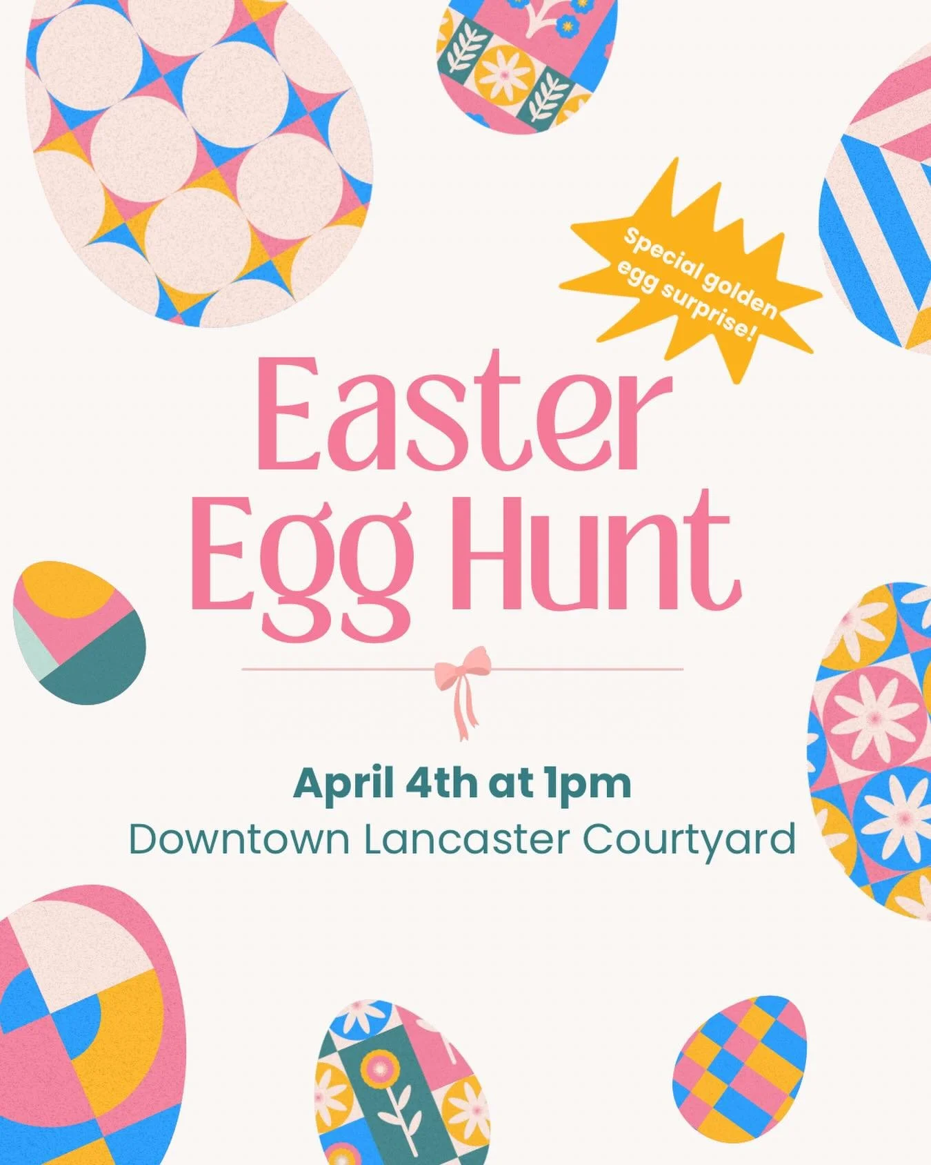 See ya soon! Easter popped up early this year ;) meet in the breezeway courtyard near the clock!